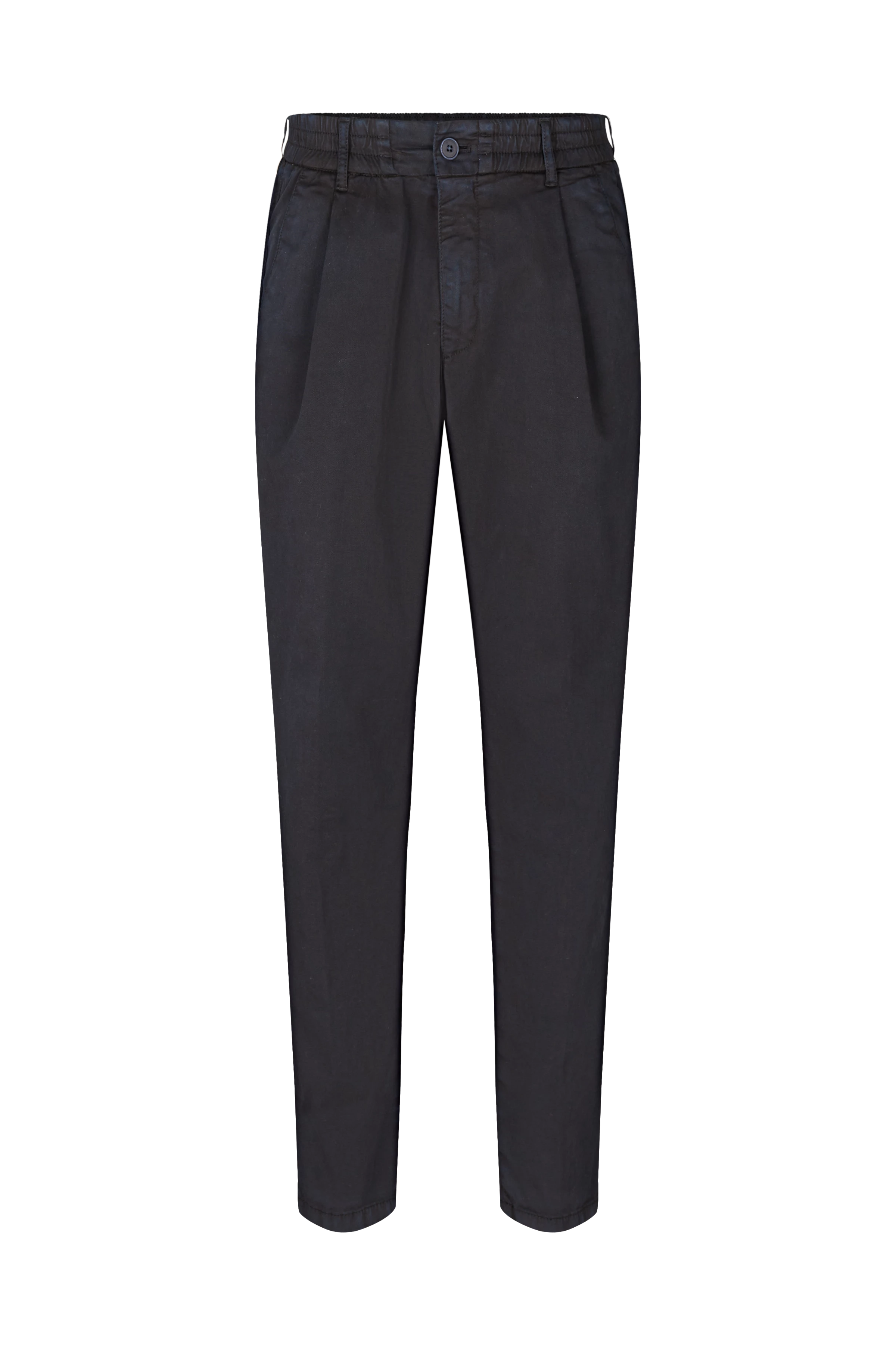 CHASY - Casual trousers with pleat in cotton - men - blue - Freisteller Frontansicht