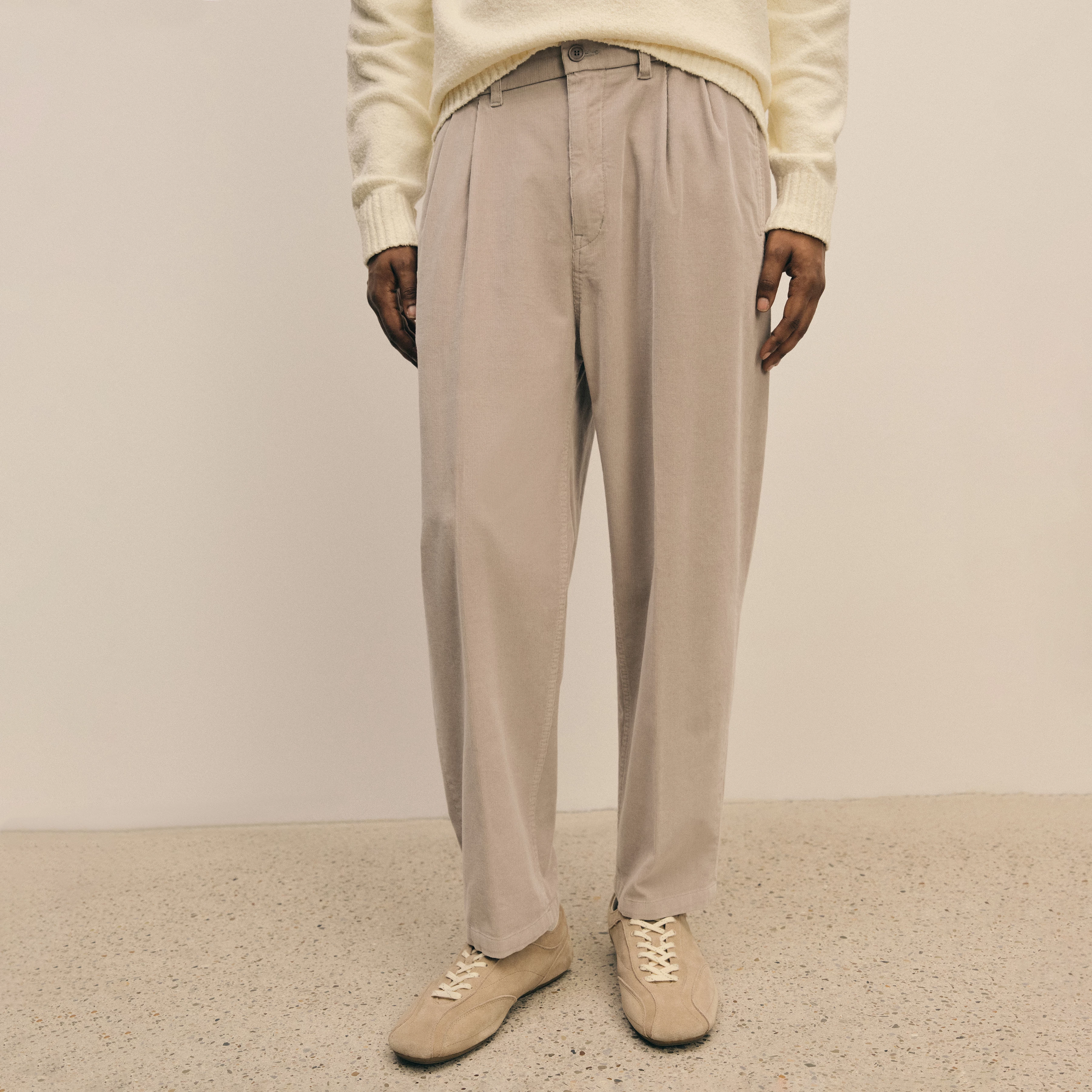 KARYKO - Chino in Cord - Herren - grau