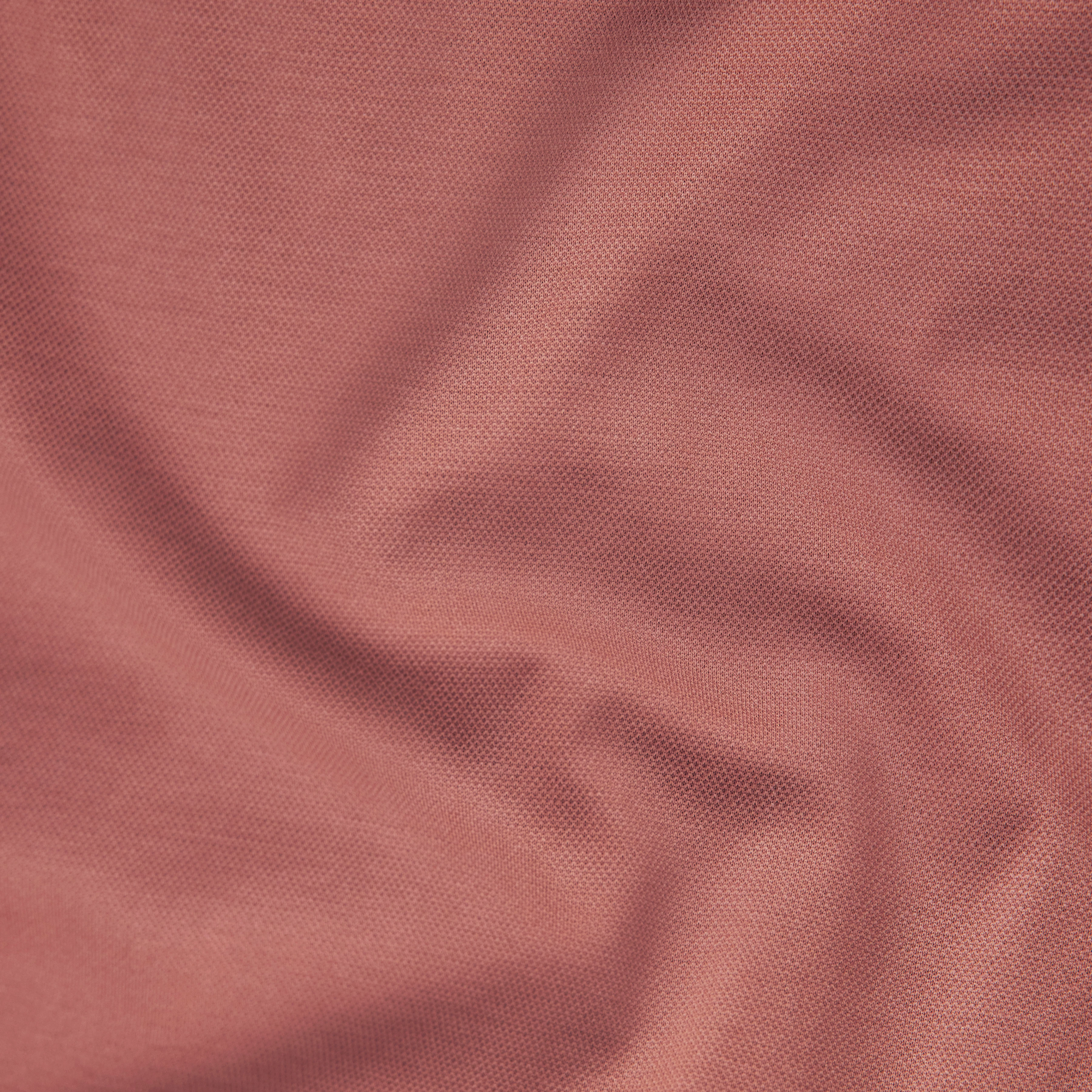 LOUIS - T-Shirt mit Knopfleiste in Piqué - Herren - orange - Materialbild (B2C)