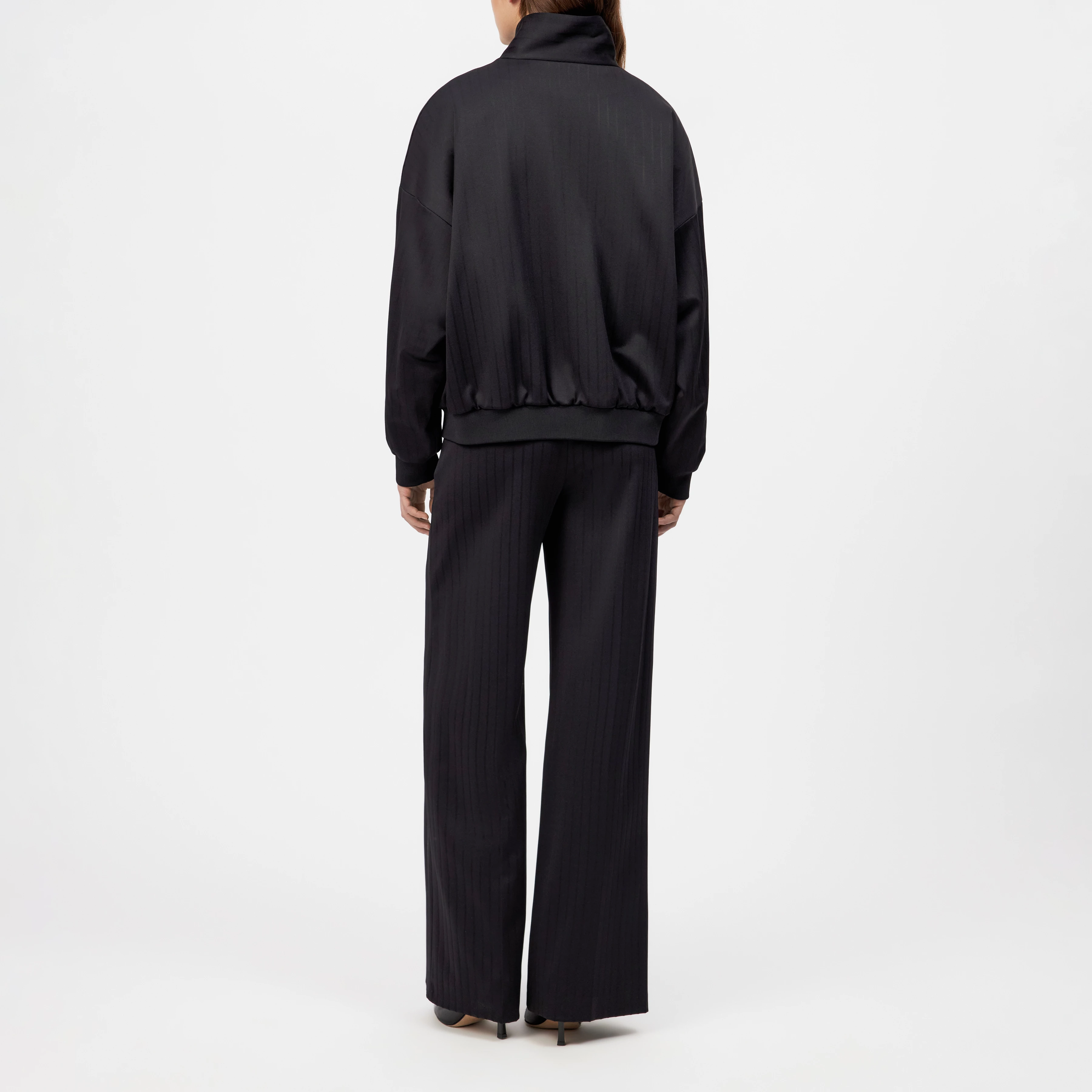 EYAM - Trackjacke in Viskose-Mix - Damen - schwarz - Rückansicht