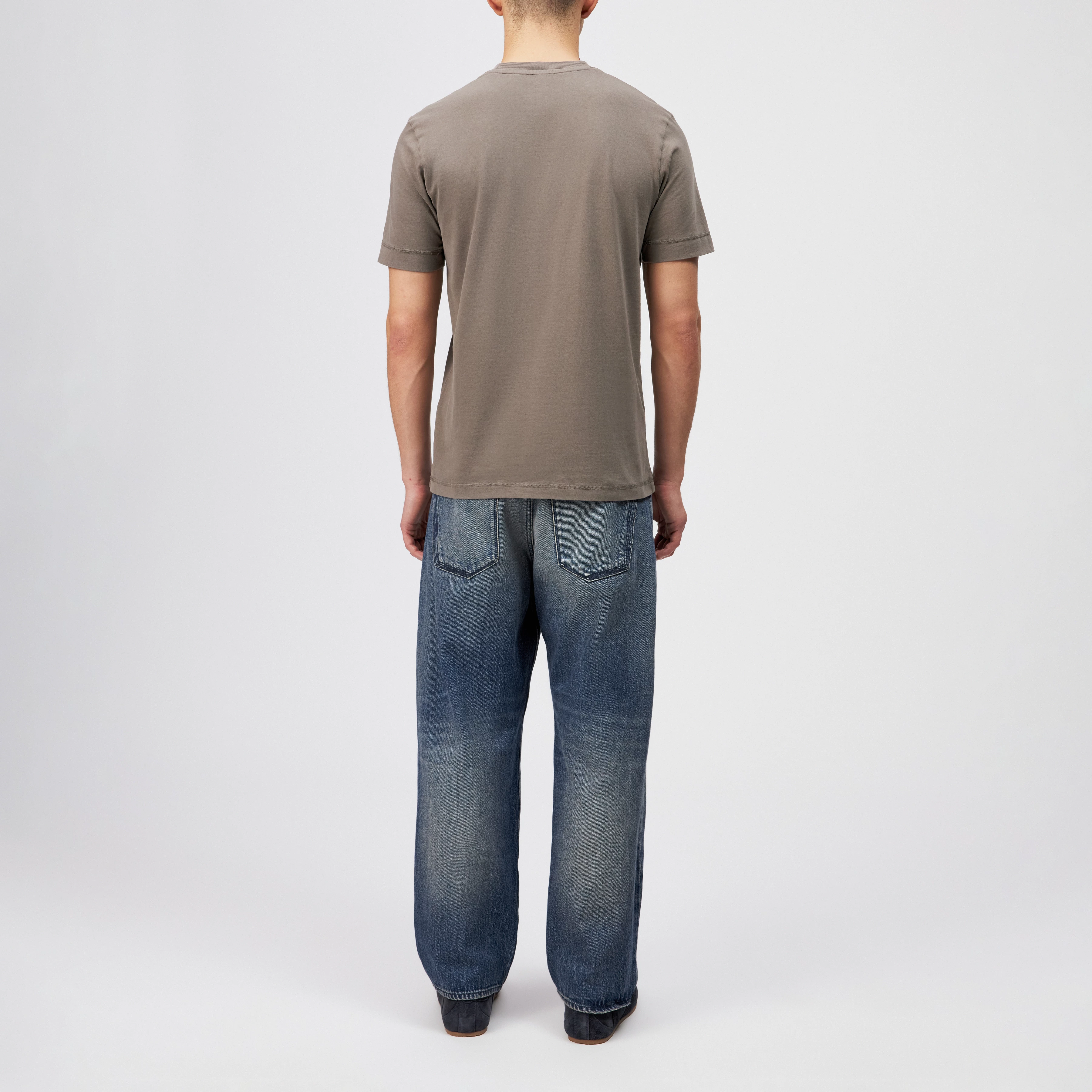 RAPHAEL - T-shirt van 100% katoen - heren - bruin - Rückansicht