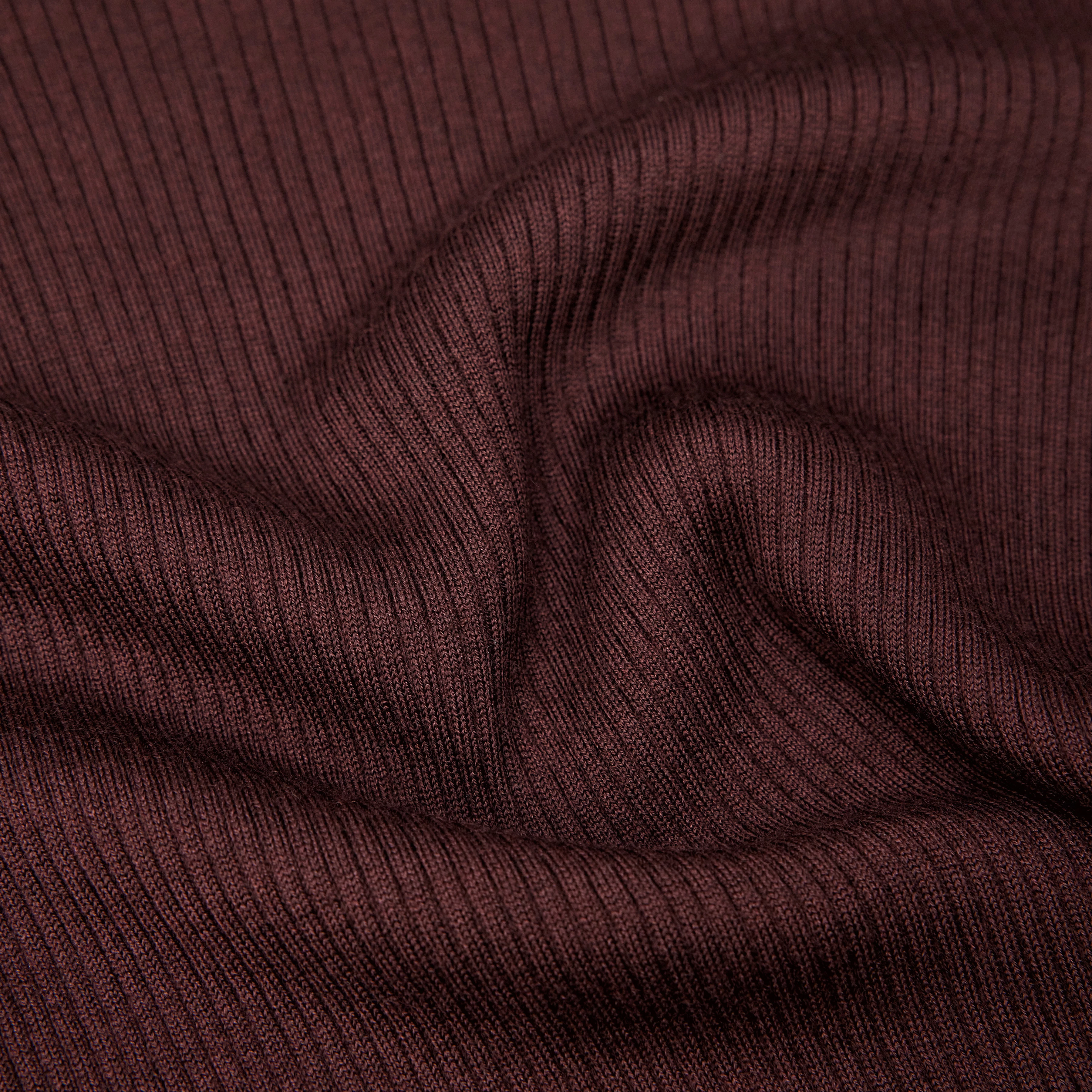 ERMA - Longsleeve mit Rundhals in fließendem Wollmix - Damen - rot - Materialbild (B2C)