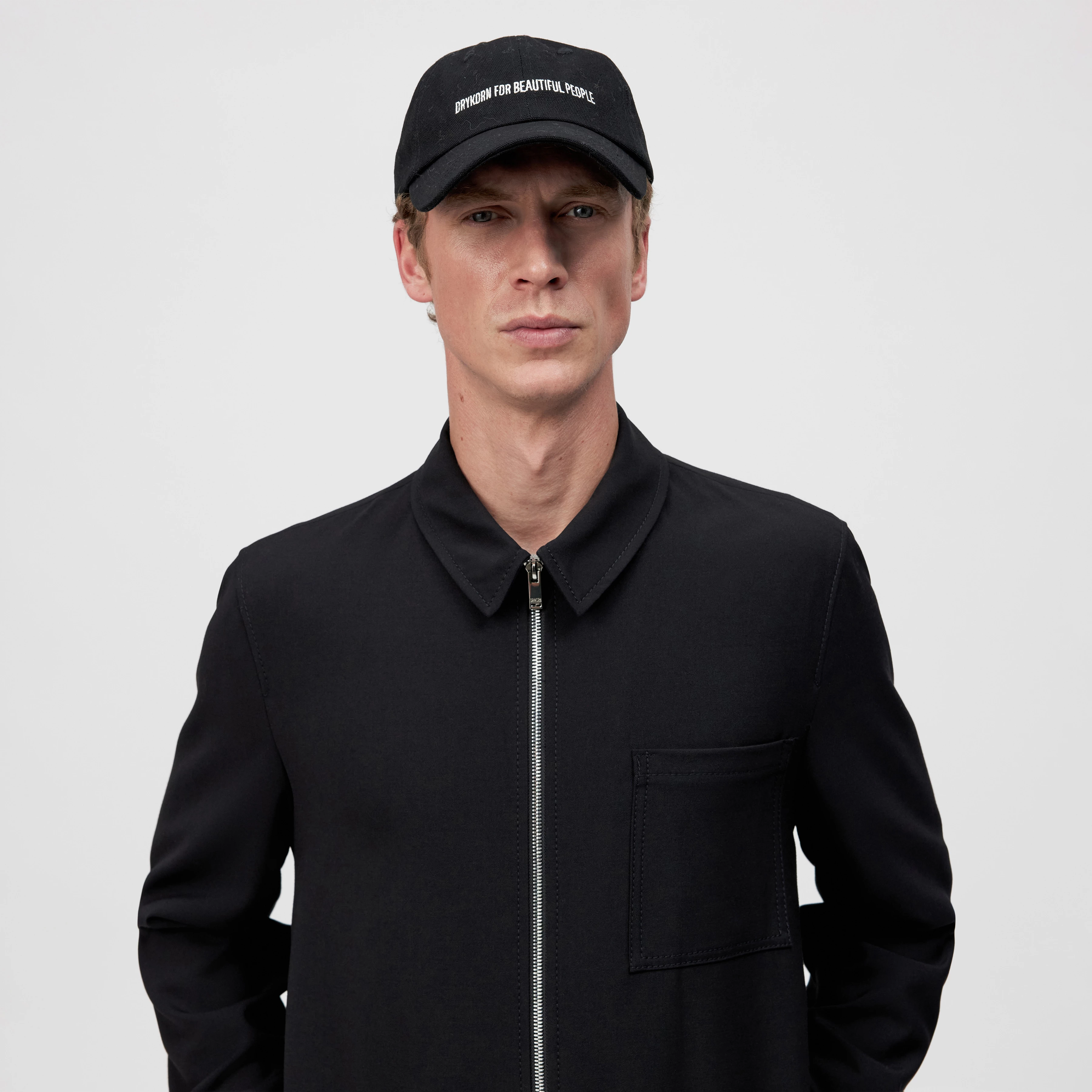 JESPER - Cap in Baumwolle - Unisex - schwarz - Rückansicht