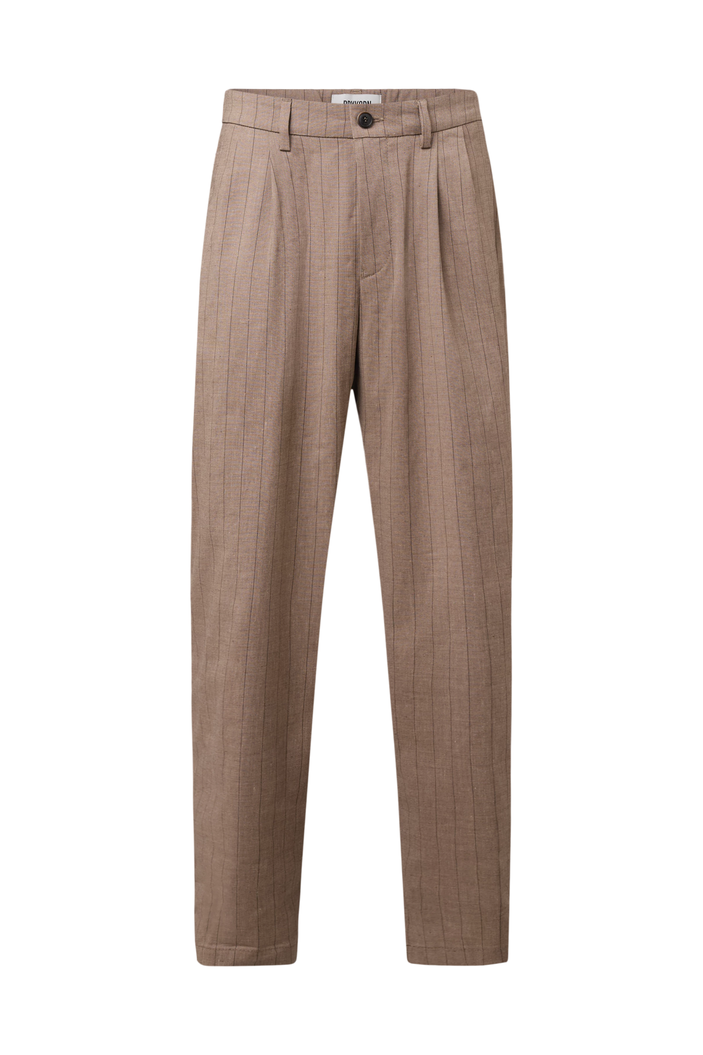 MARYKO - Pantalon tailleur en mélange lin-viscose - men - marron - Freisteller Frontansicht