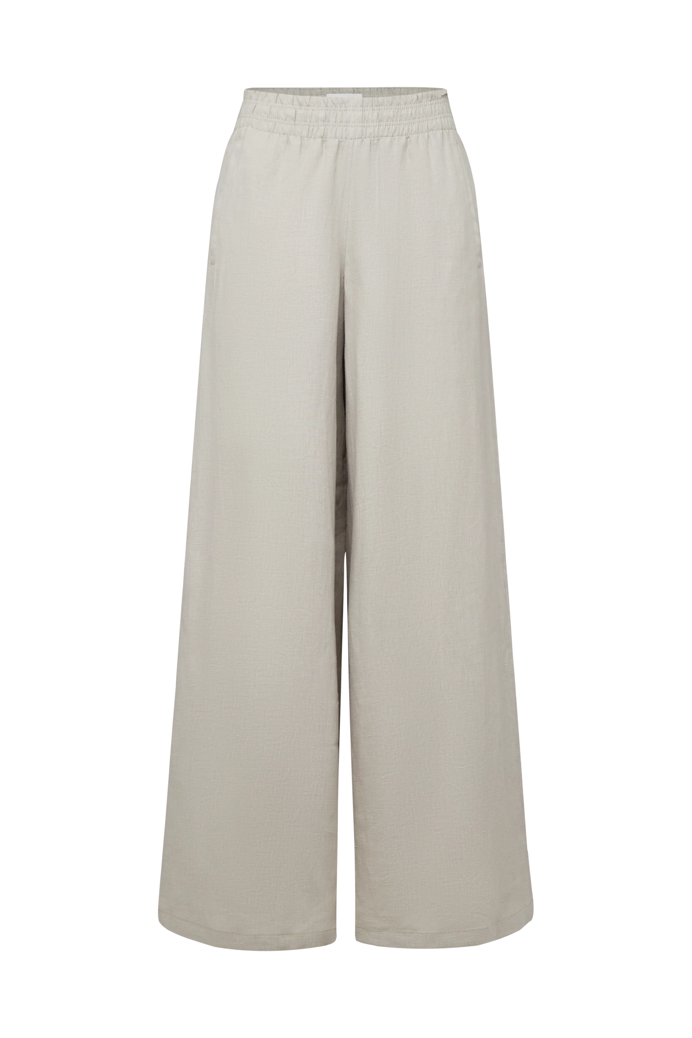 CEILING - Weite Hose in Leinen - Damen - grün - Freisteller Frontansicht