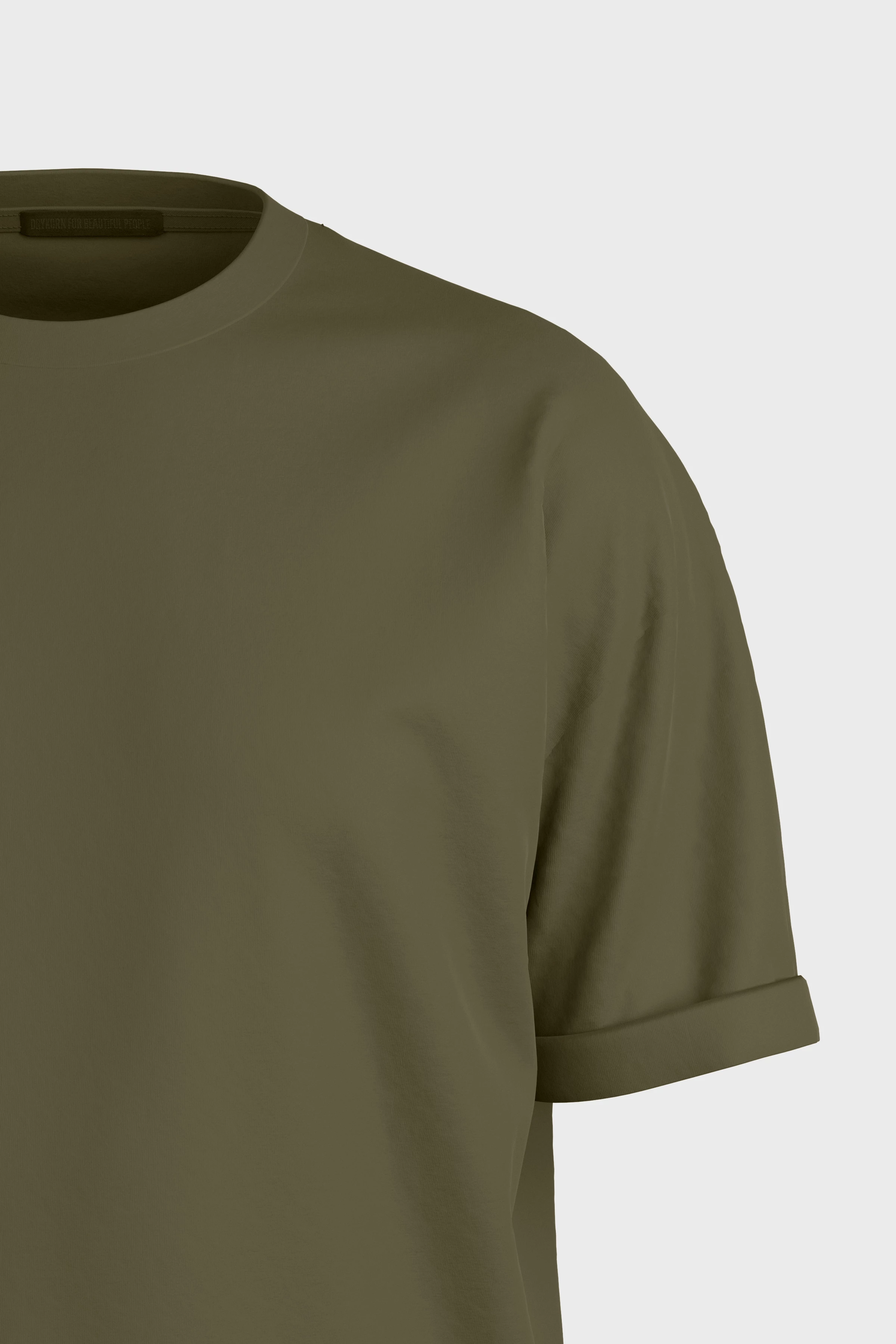 THILO - relaxed fit cotton t-shirt - men - green - Freisteller Detailansicht