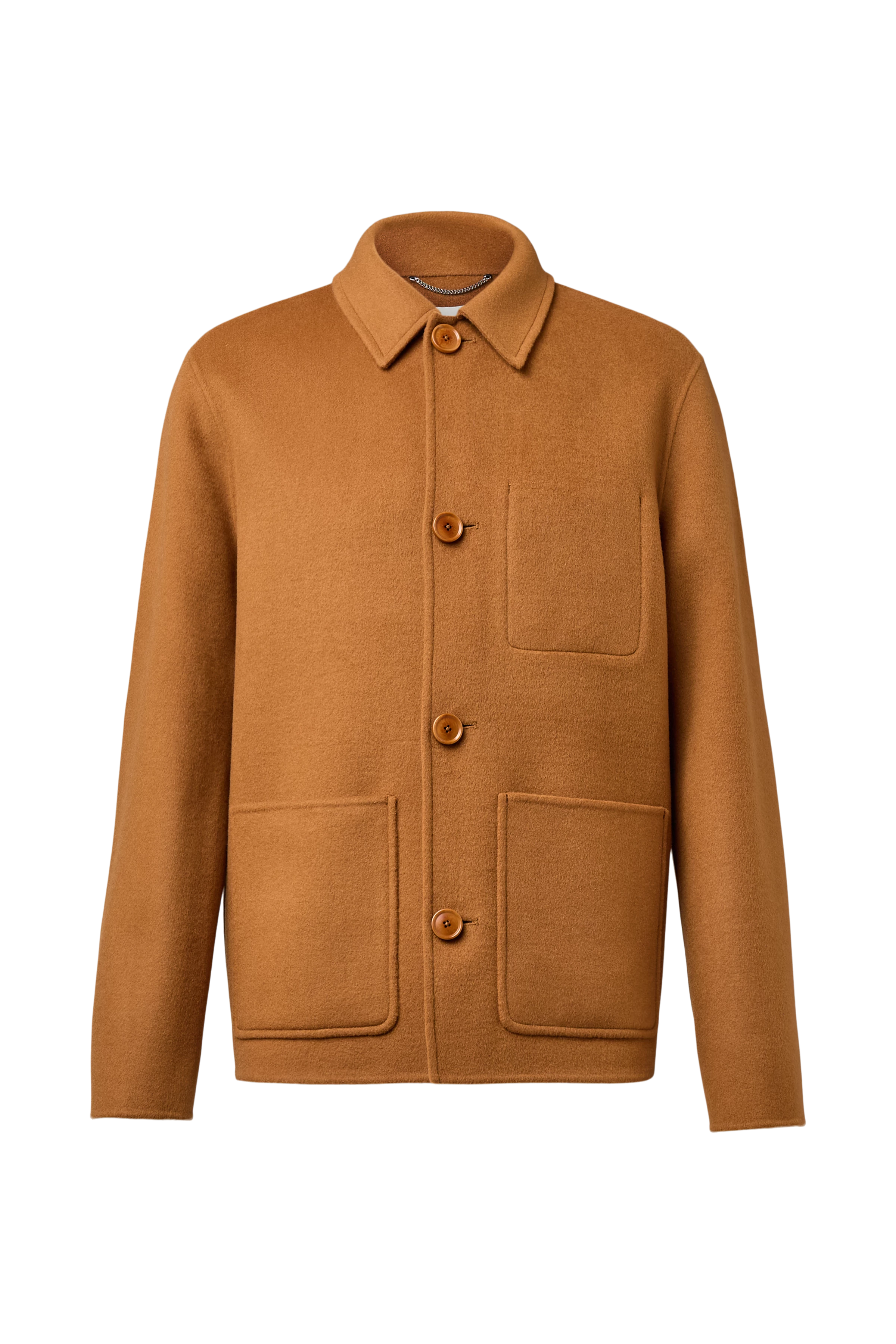 MAKONA - Wool-blend jacket - men - brown - Freisteller Frontansicht