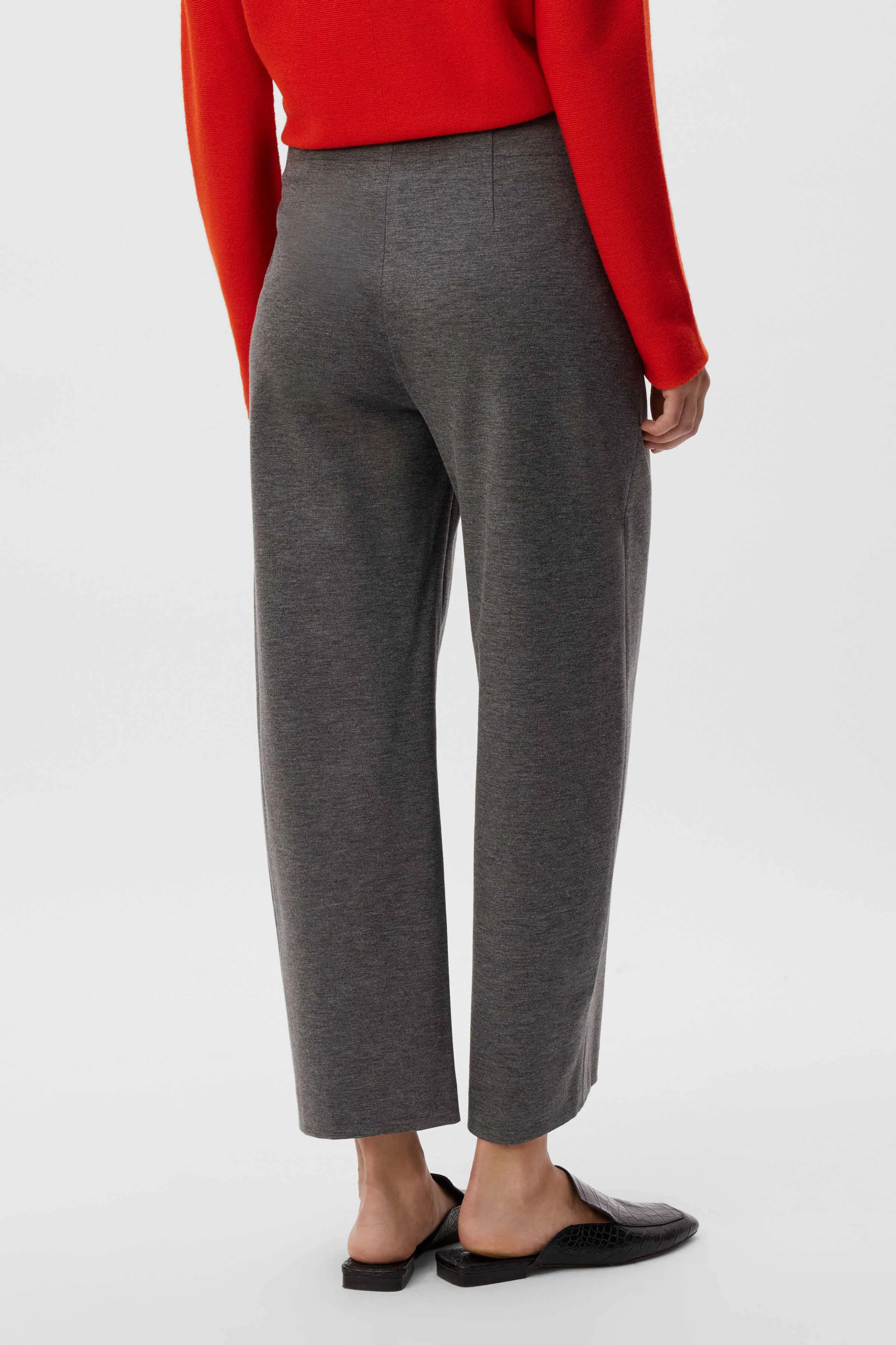 SEAL - jersey trousers with barrel leg - women - grey - Rückansicht