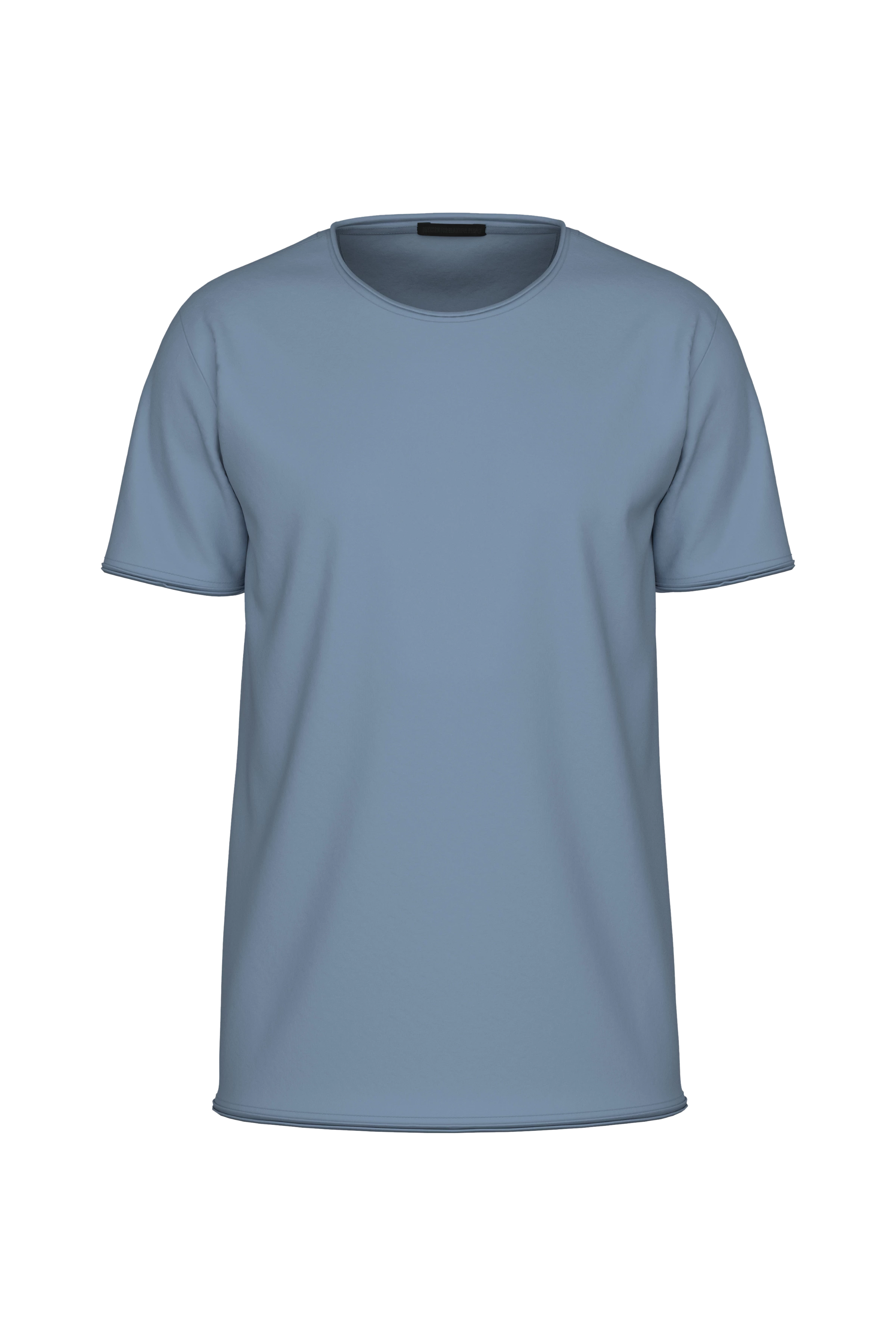 KENDRICK - Lockeres T-Shirt aus Baumwolle - Herren - blau - Freisteller Frontansicht