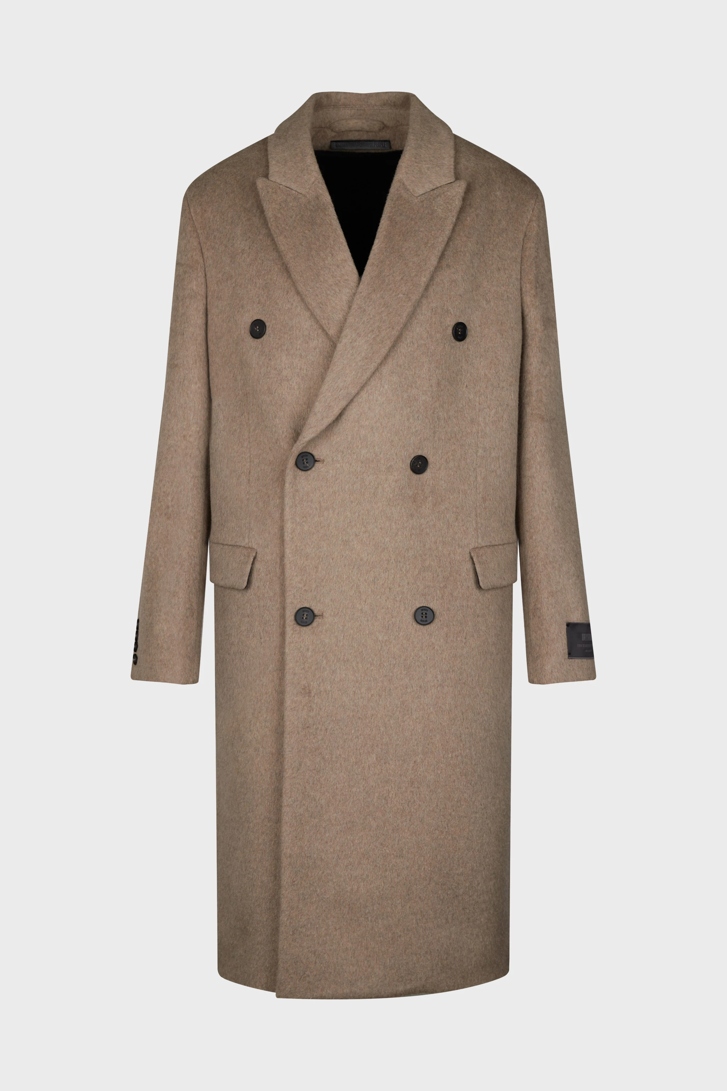 SKYE - zweireihiger Mantel mit kastigem Fit - Herren - braun - Freisteller Frontansicht