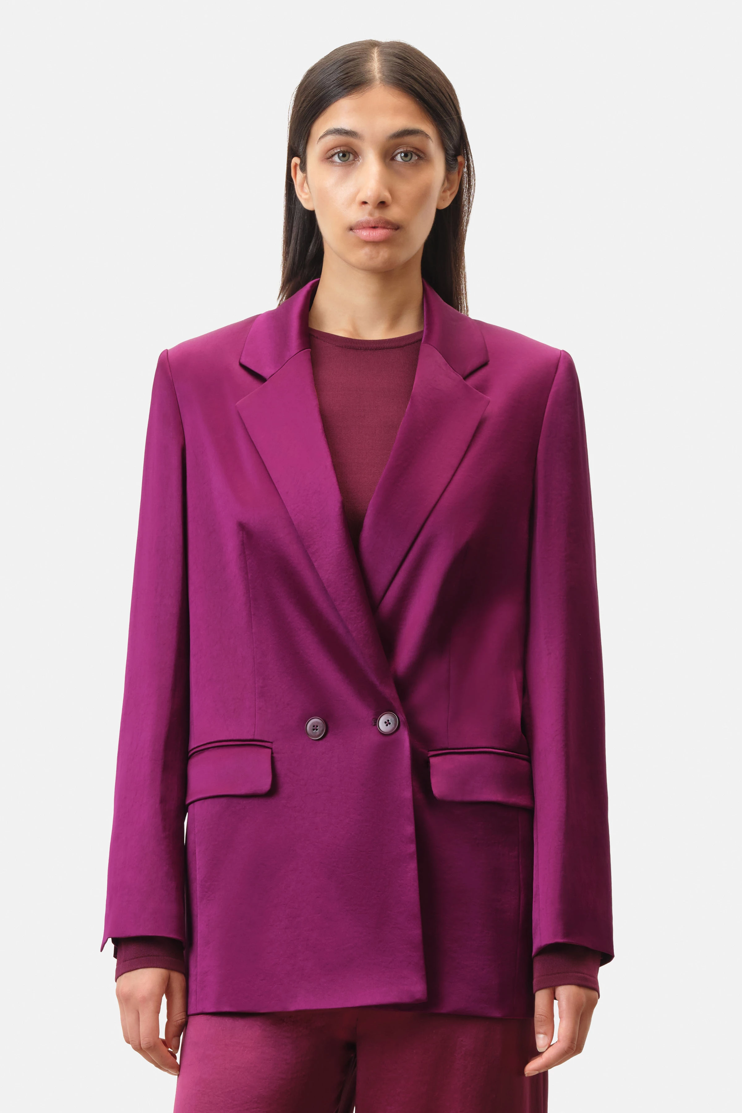 WARDLOW - Zweireihiger Blazer - Damen - lila - Frontansicht