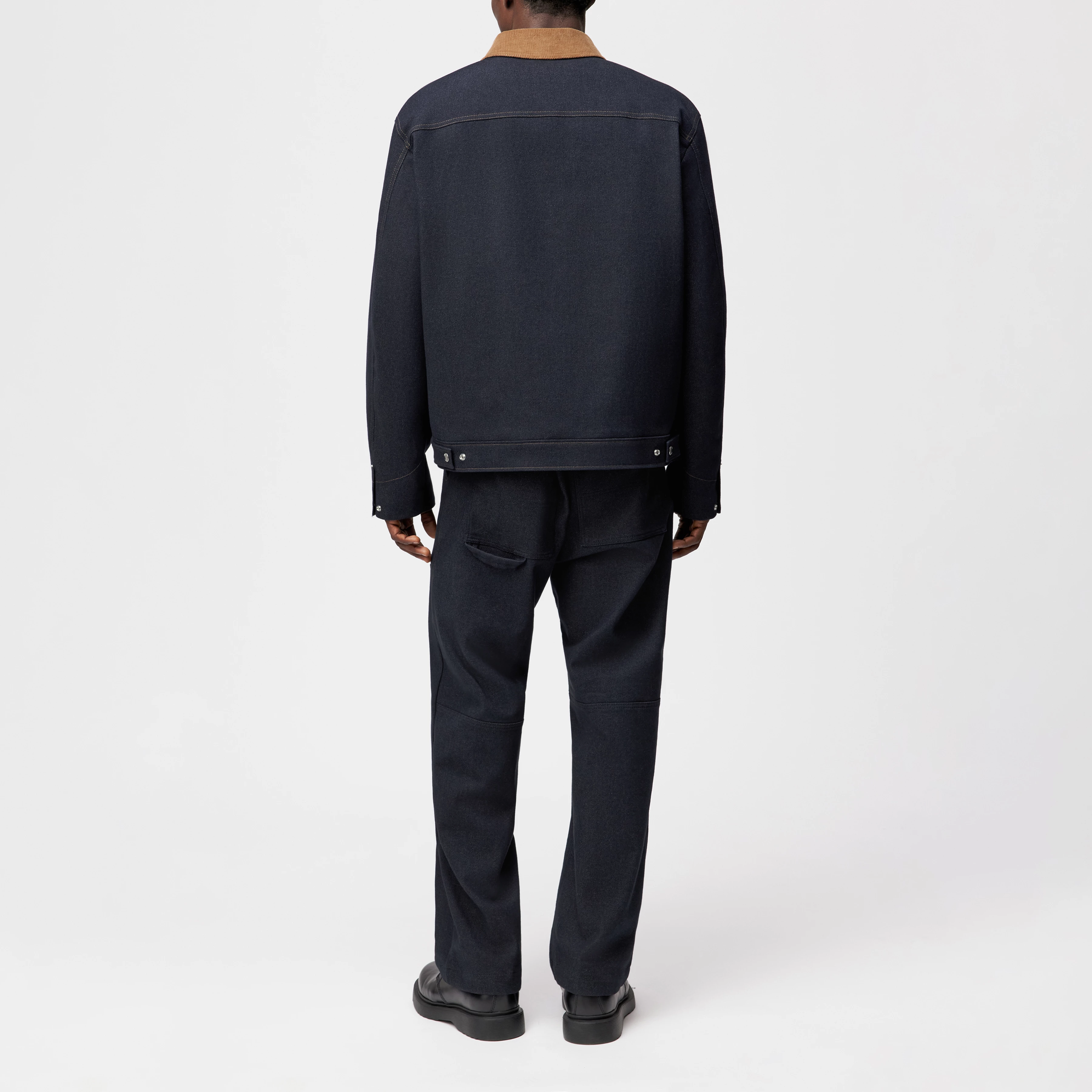 RIKALO_2 - Workwear Jacke in Baumwoll-Mix - Herren - blau - Rückansicht