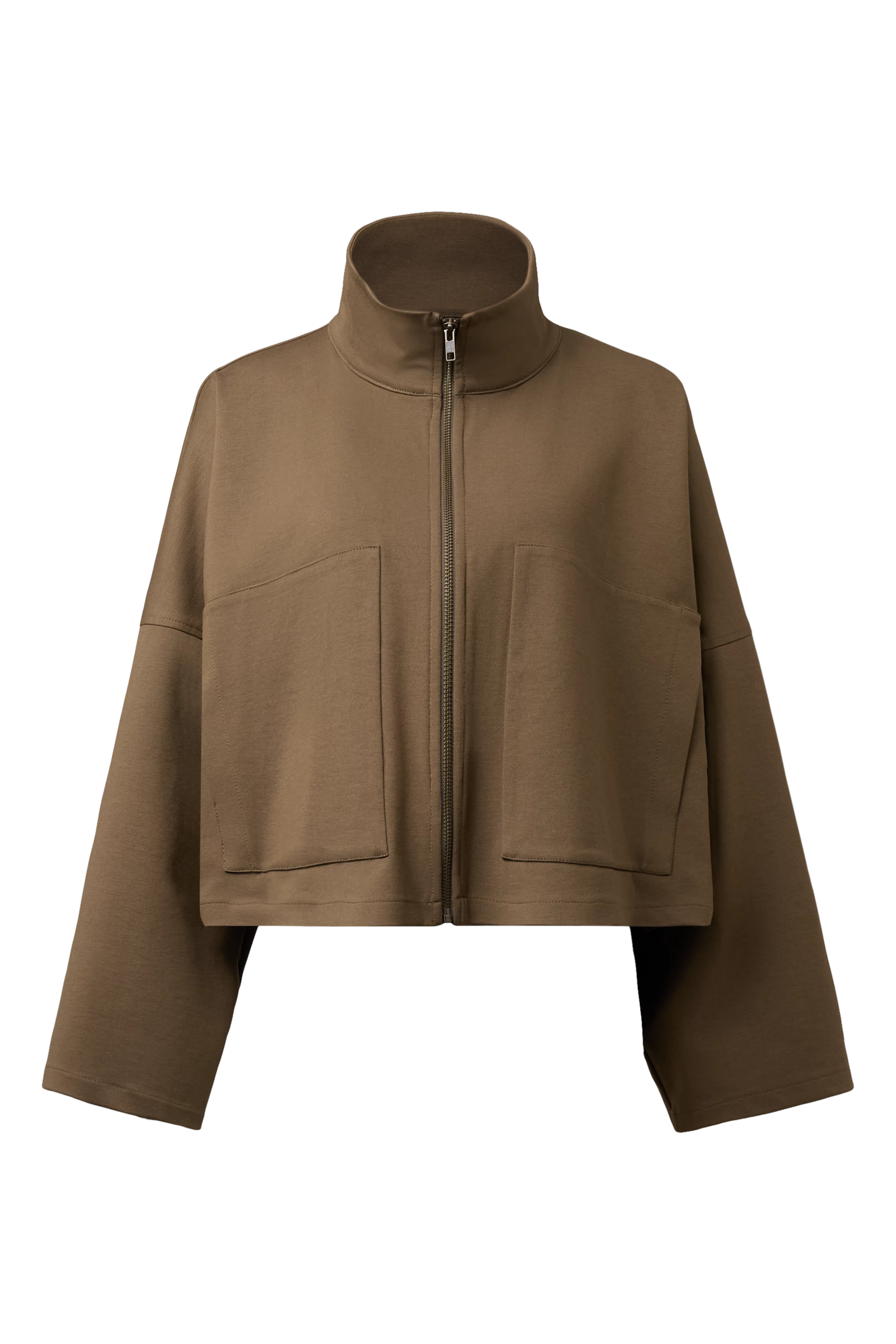 ELSTOW_1 - Veste courte oversize à col montant - women - vert - Freisteller Frontansicht