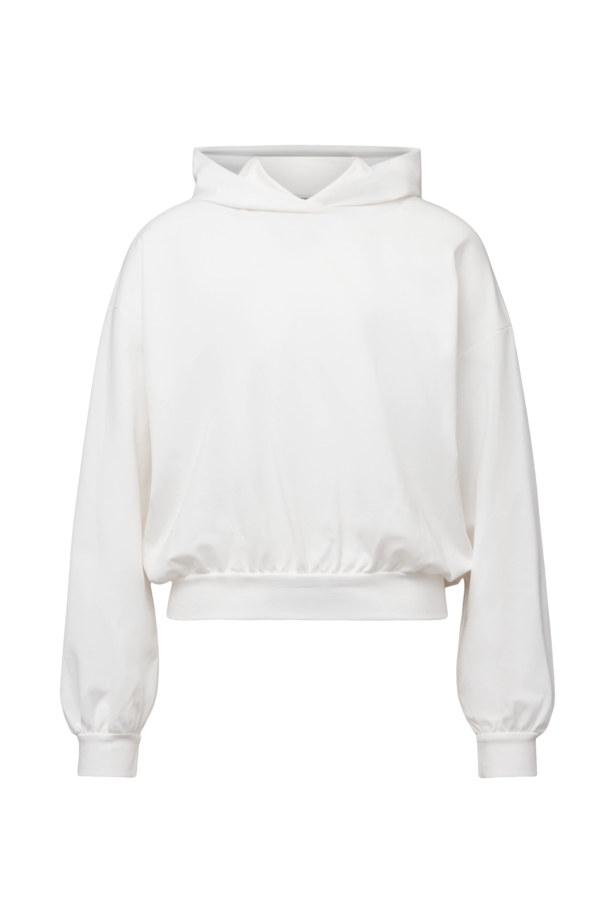 PAPILI - Women's hoodie made of smooth lyocell interlock - women - off white - Freisteller Frontansicht