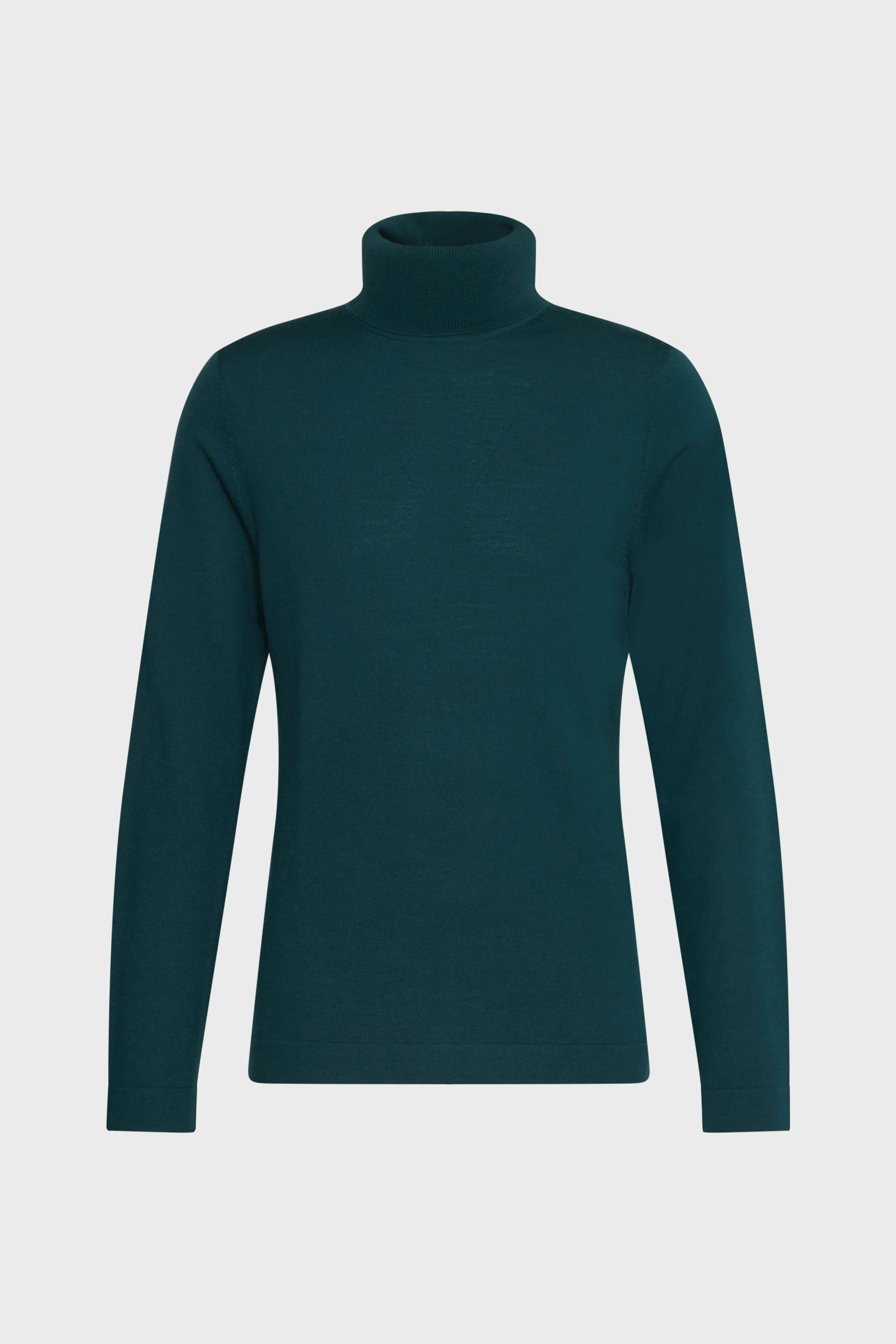 JOEY - Turtleneck sweater in merino wool - men - green - Freisteller Frontansicht