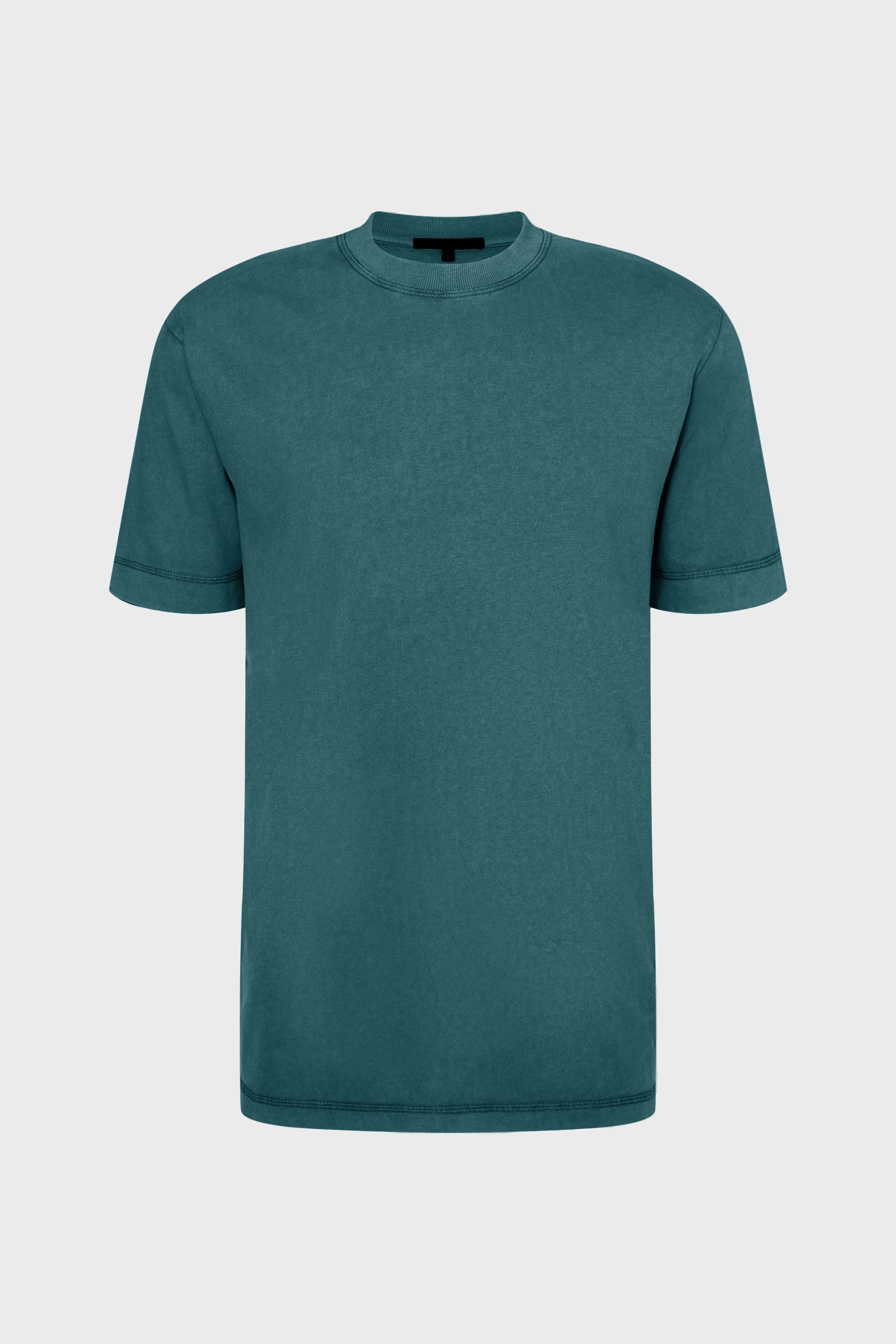 RAPHAEL - T-shirt in soft jersey - men - green - Freisteller Frontansicht
