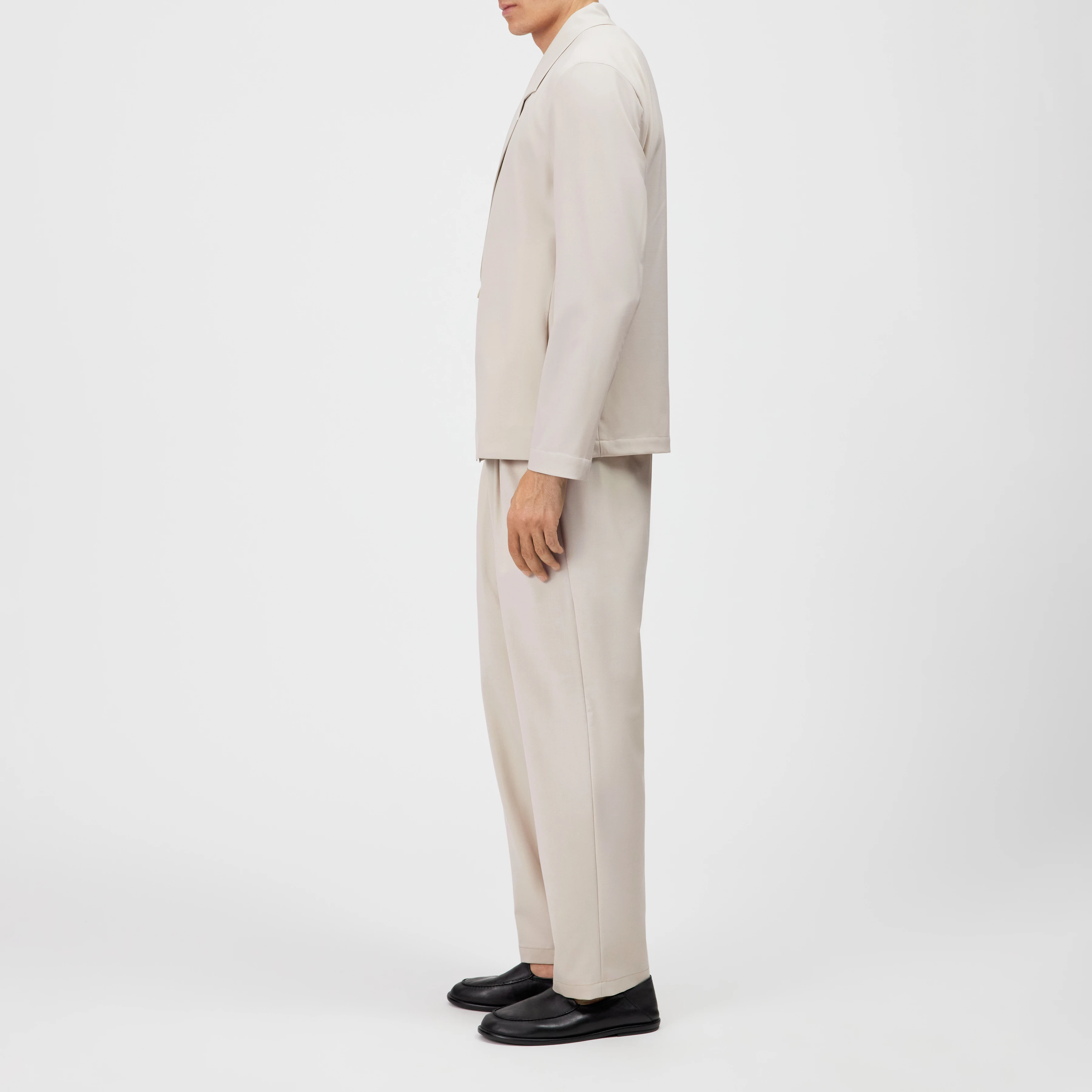 MALIGO - Veste croisée en mélange de laine - men - beige - Seitenansicht