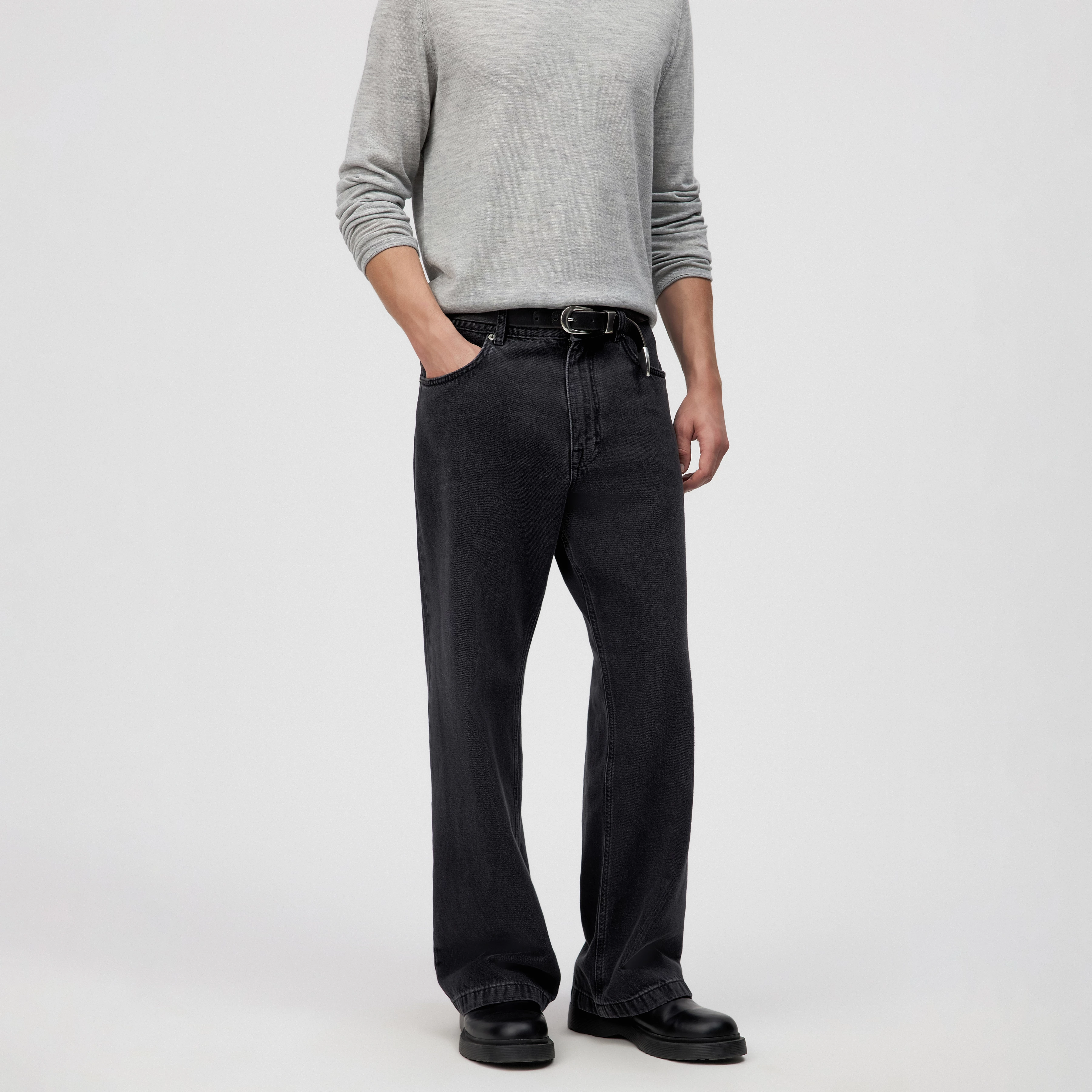 JOKO - Gürtel in Leder - Unisex - schwarz - Seitenansicht