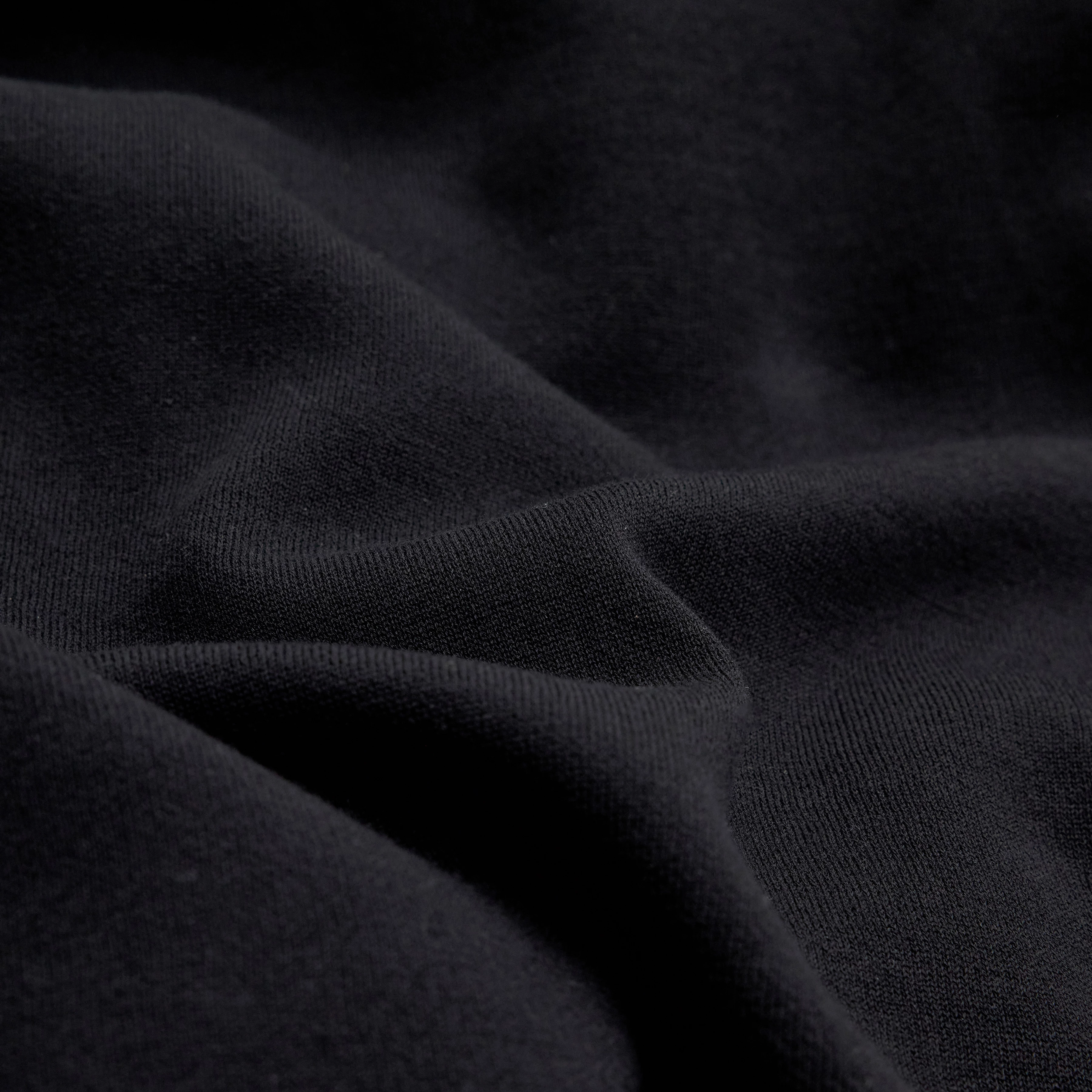 LEVVIN - Longsleeve in Baumwoll-Mix - Herren - schwarz - Materialbild (B2C)