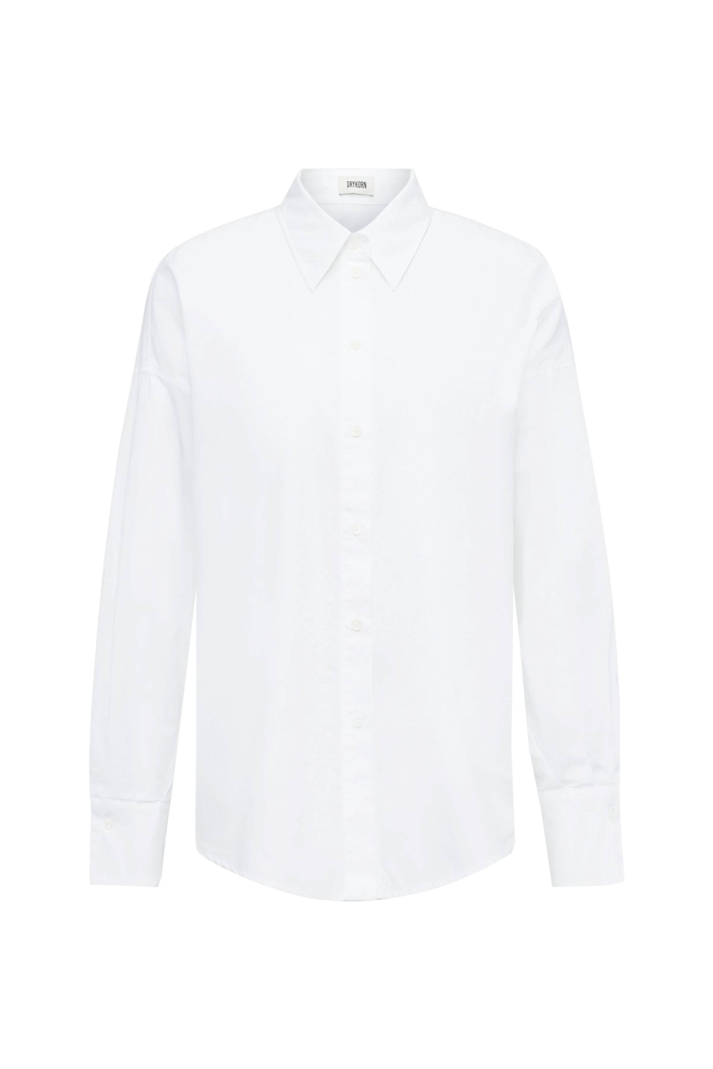 LYNDARA - Casual shirt blouse in poplin - women - white - Freisteller Frontansicht