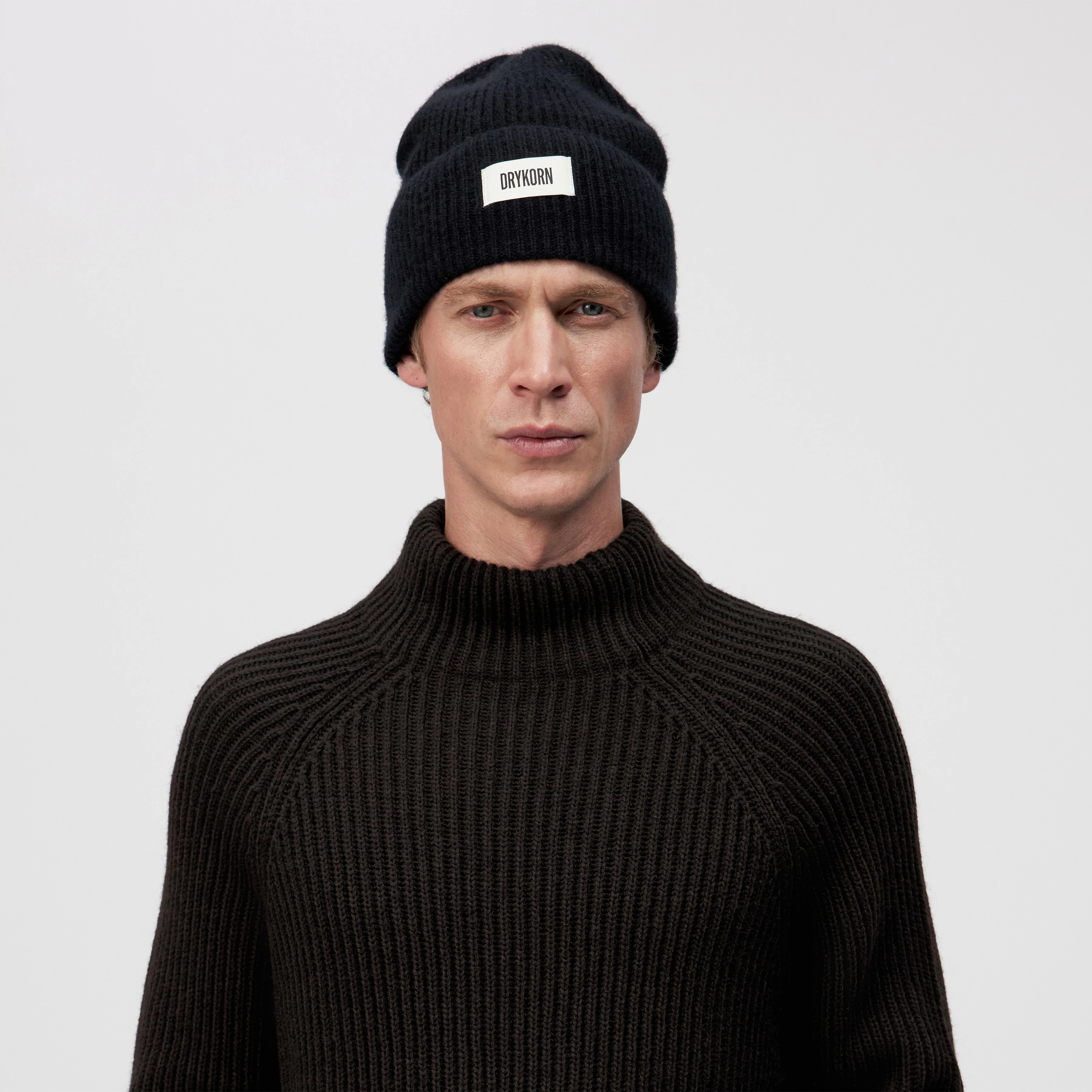 LOAH - Beanie in 100% cashmere - unisex - Natural Aluminium - Rückansicht