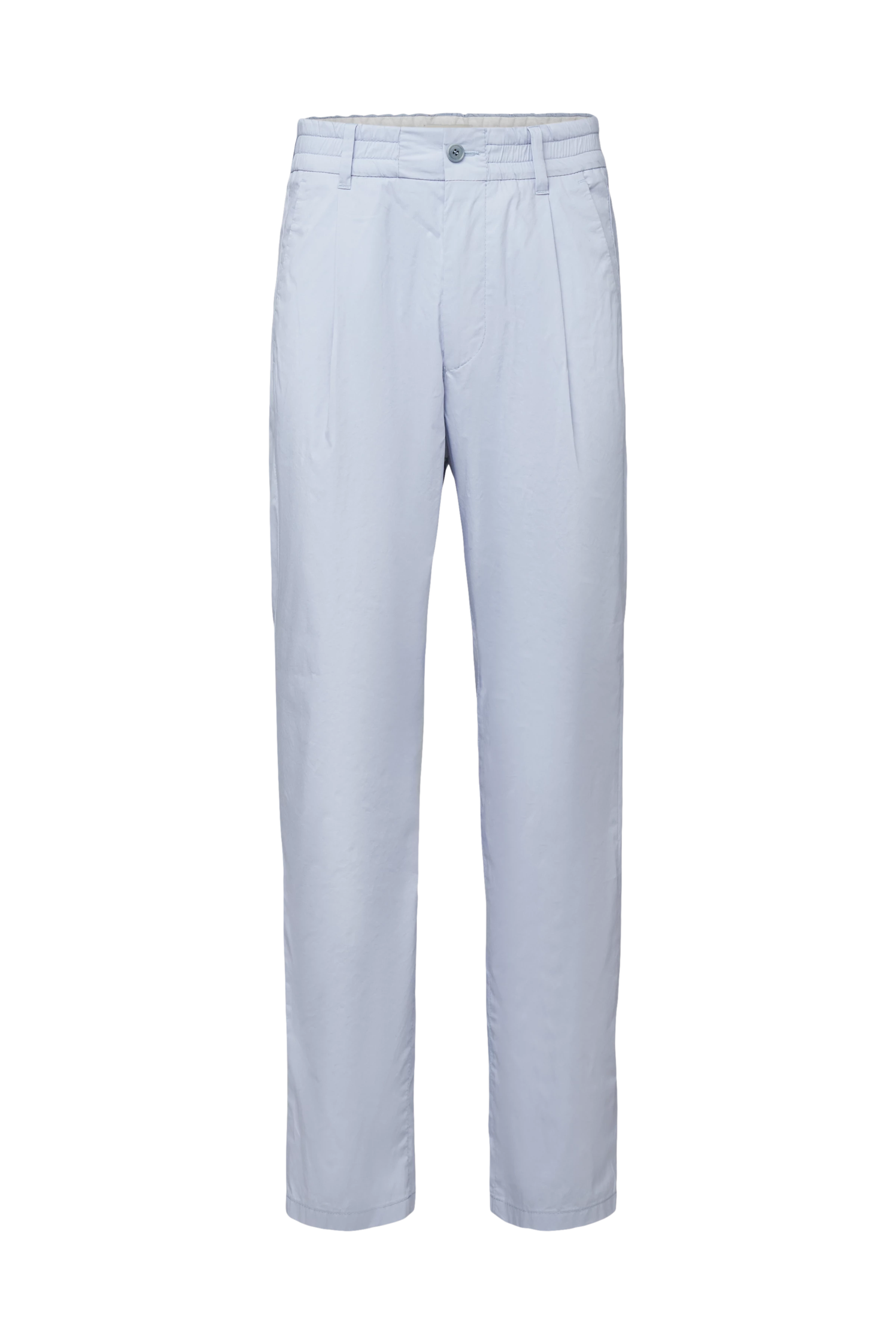CHASY_RGLR - Casual Hose in Baumwoll-Mix mit Crinkle Look - Herren - blau - Freisteller Frontansicht