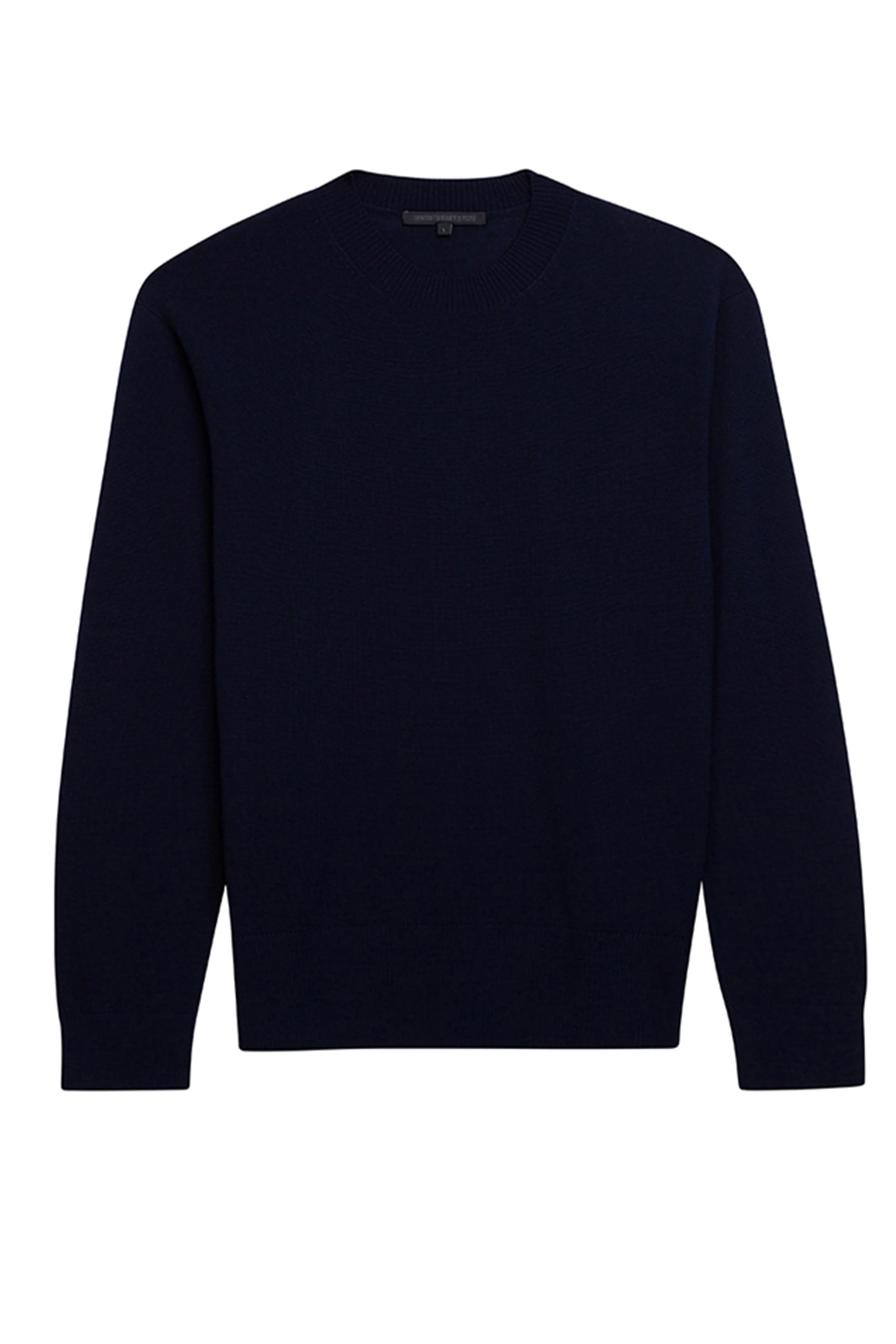 VINCENT - Rundhalspullover in Merinowolle - Herren - blau - Freisteller Frontansicht