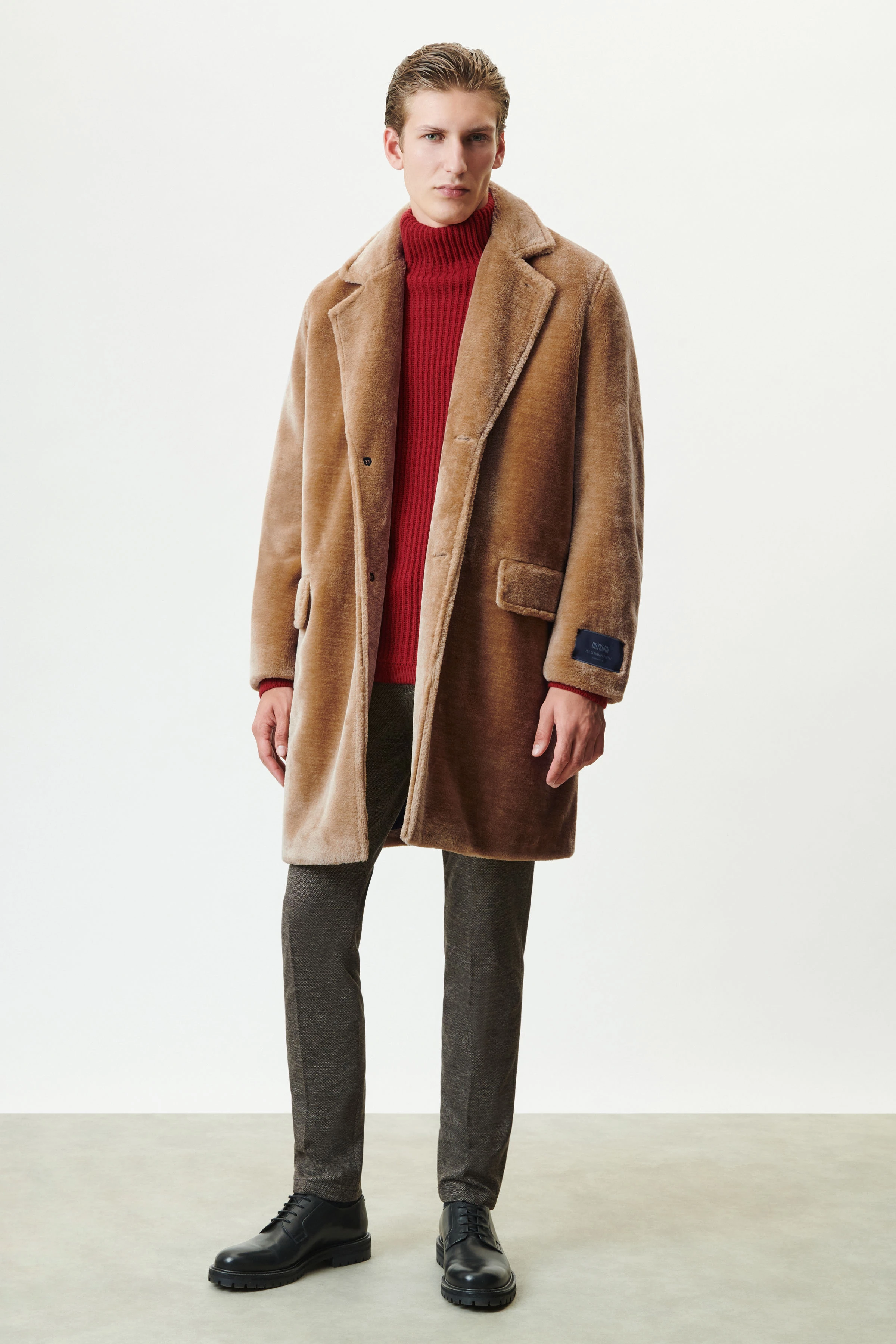 Men classic coat SOLANO in brown from DRYKORN