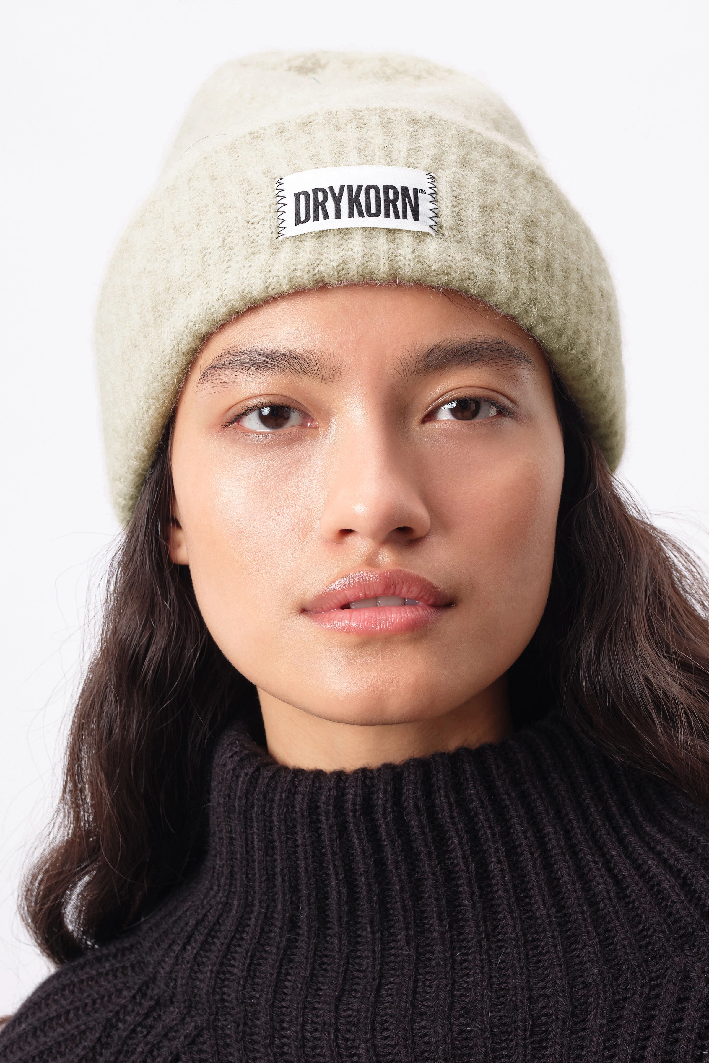 LOAH - Beanie in Alpaka-Mix - Unisex - braun - Frontansicht