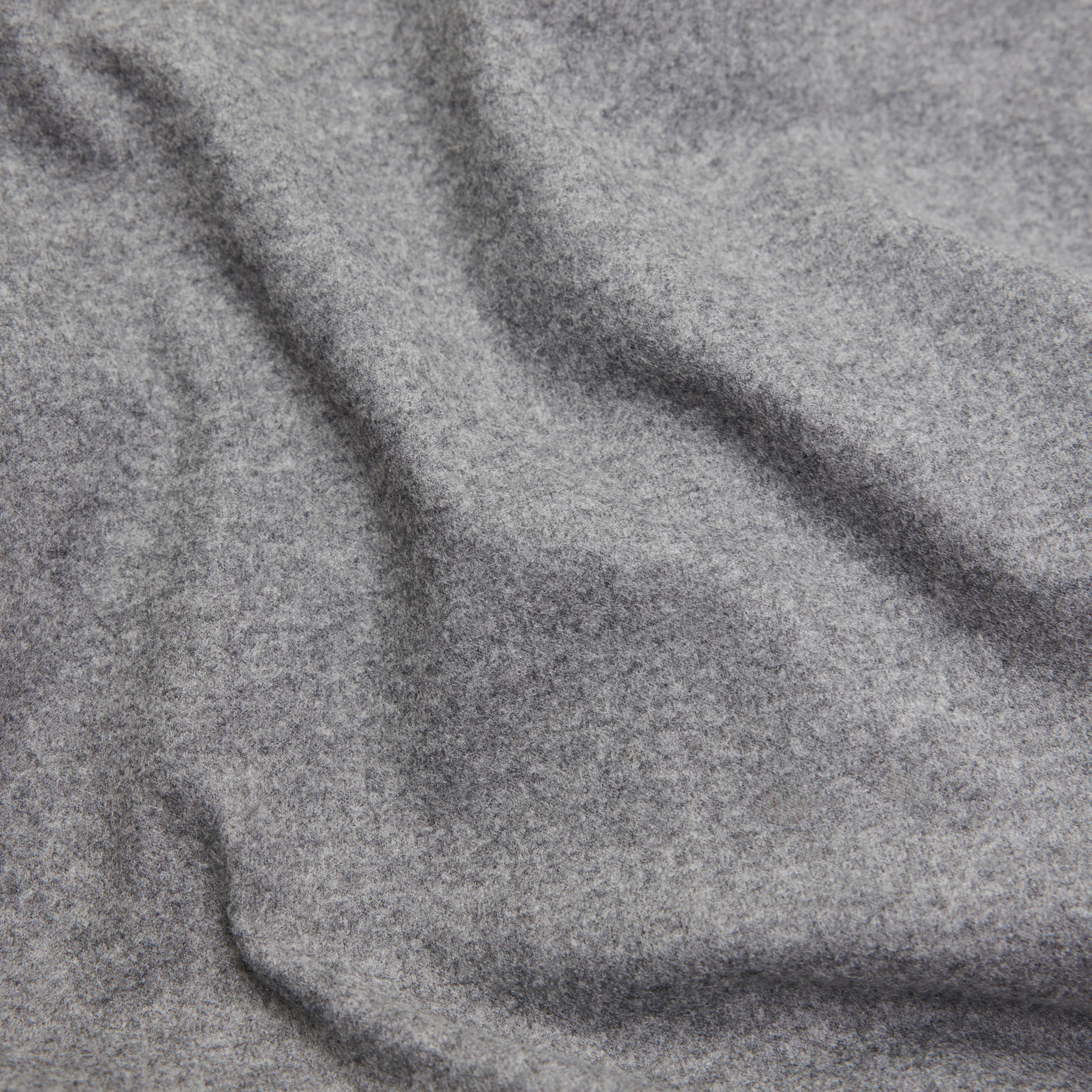 NIALINI - T-Shirt Bluse in Jersey Woll-Mix - Damen - grau - Materialbild (B2C)