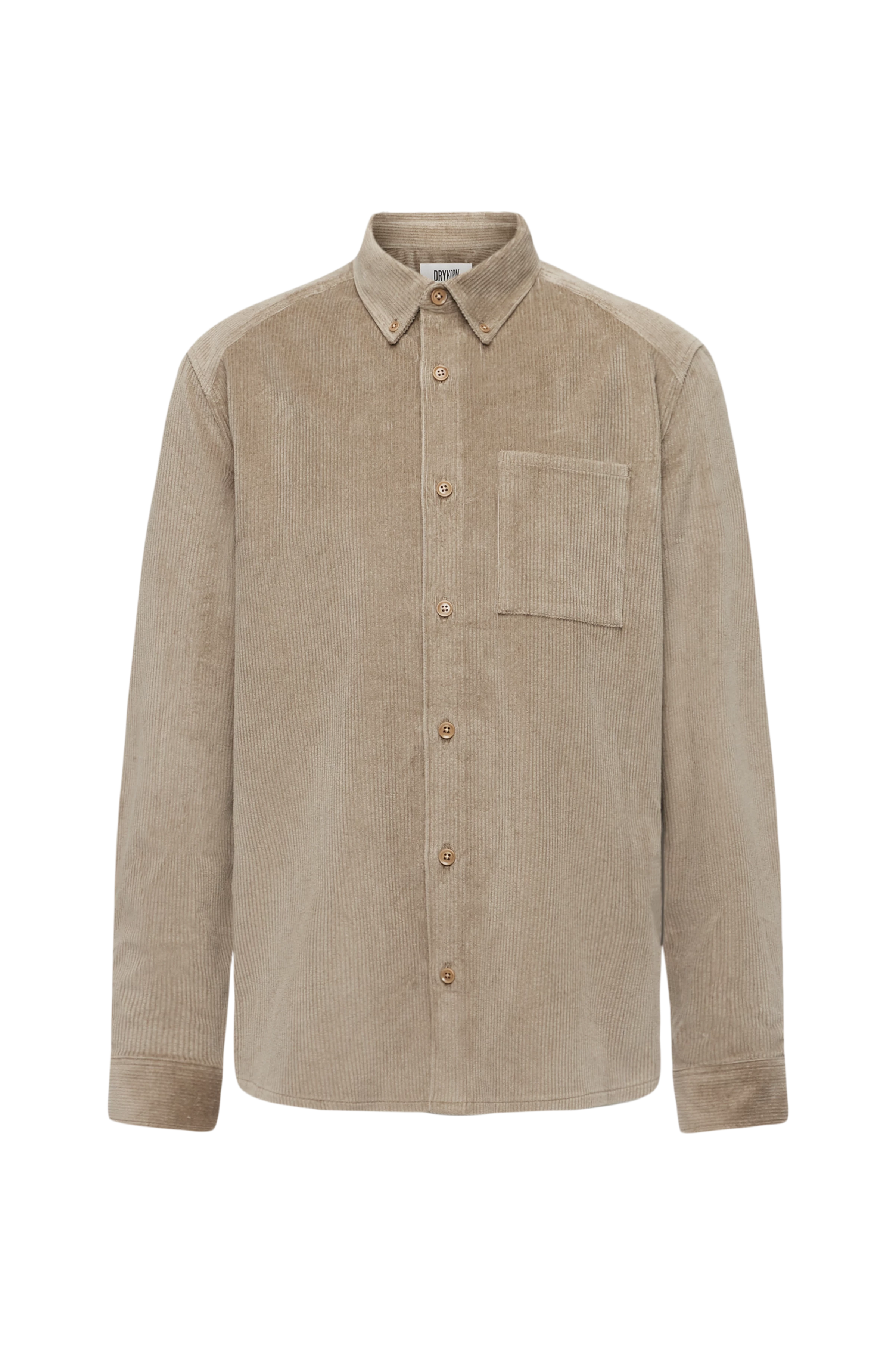 LIET_3 - Button-Down Hemd in Baumwoll-Cord - Herren - braun - Freisteller Frontansicht