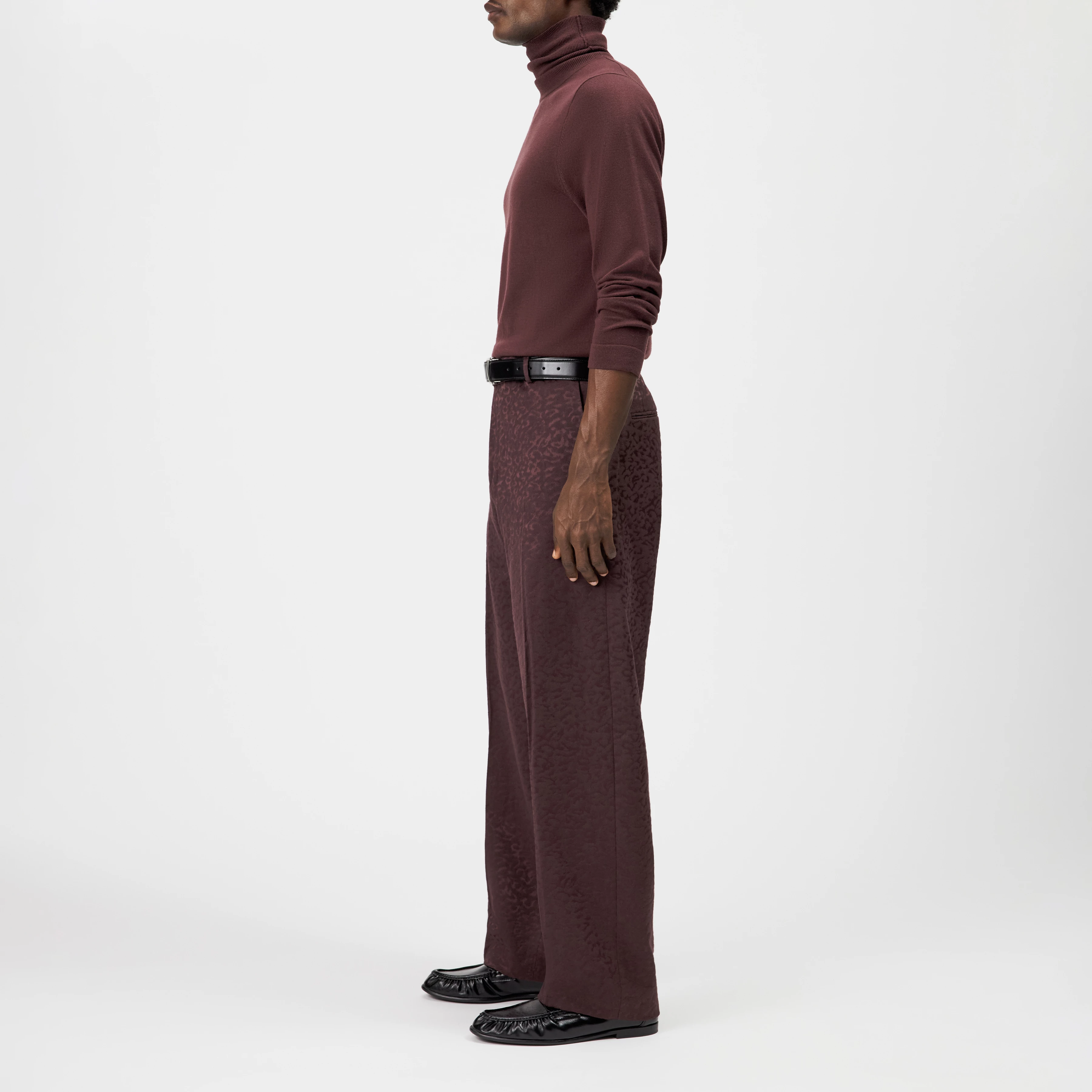 NODACO - Cotton-blend classic trousers - men - red - Seitenansicht