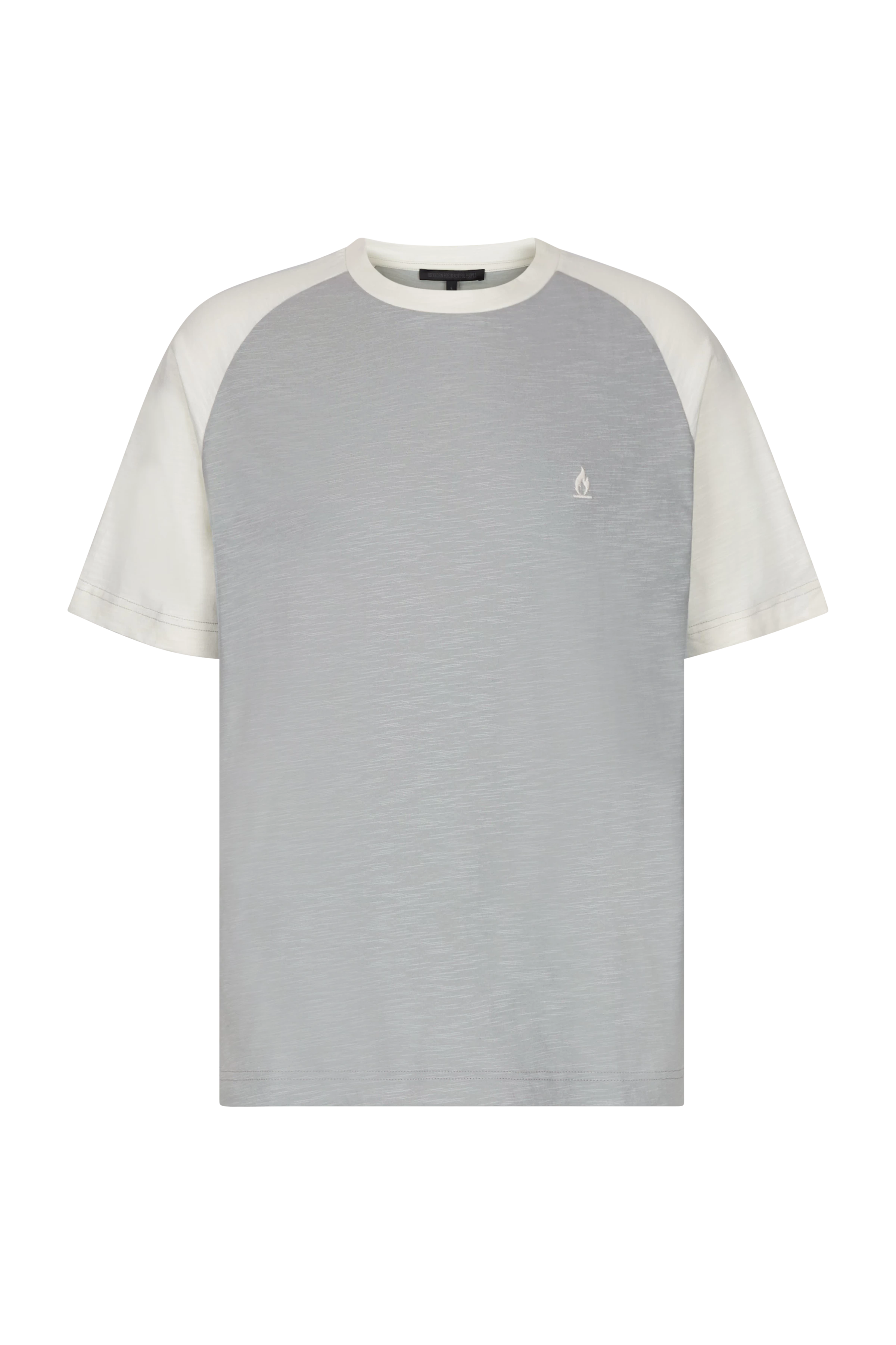 PIRIO - 2-Tone Relaxed Skater Shirt in reiner Baumwolle - Herren - blau - Freisteller Frontansicht