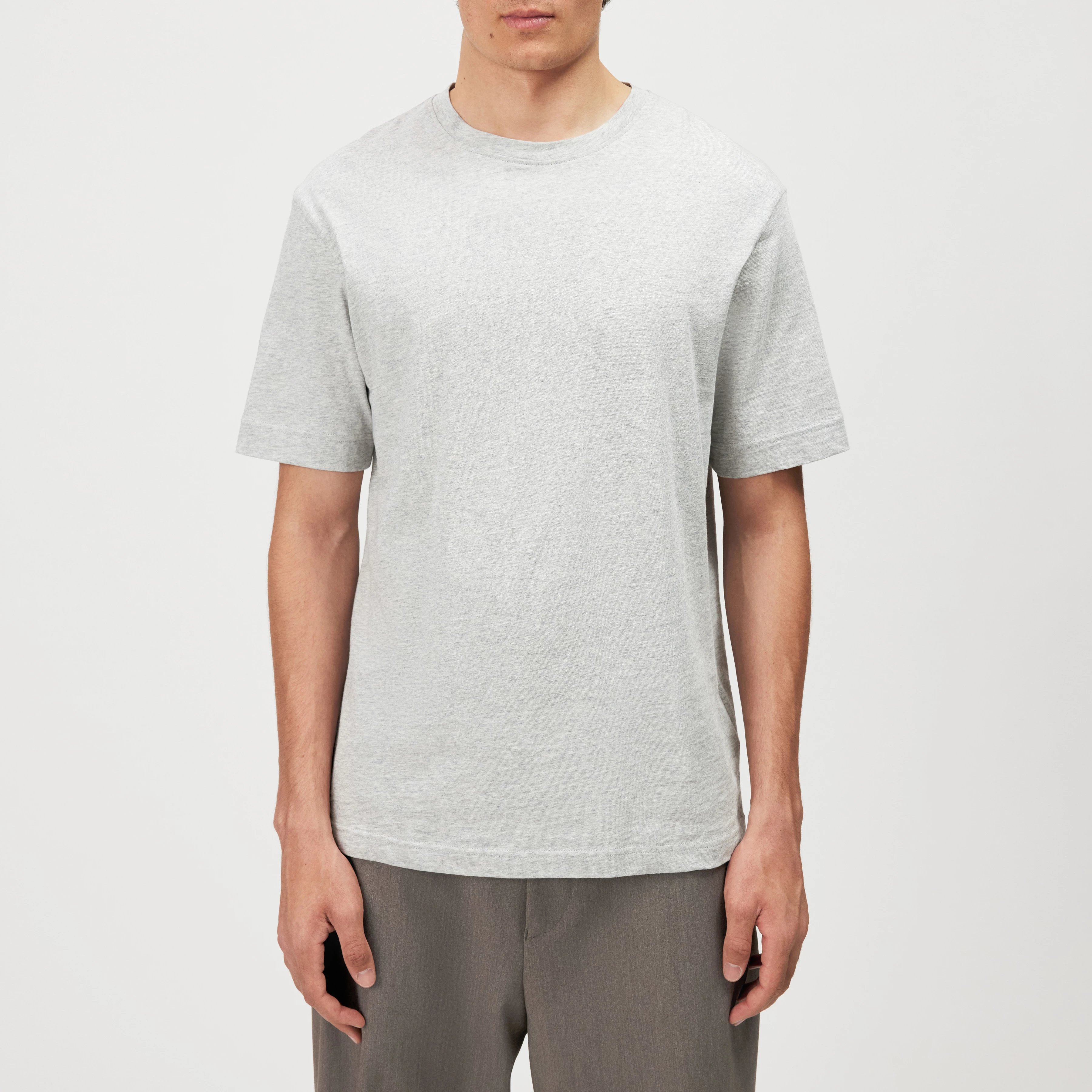 RAPHAEL - T-shirt in pure cotton - men - grey - Frontansicht