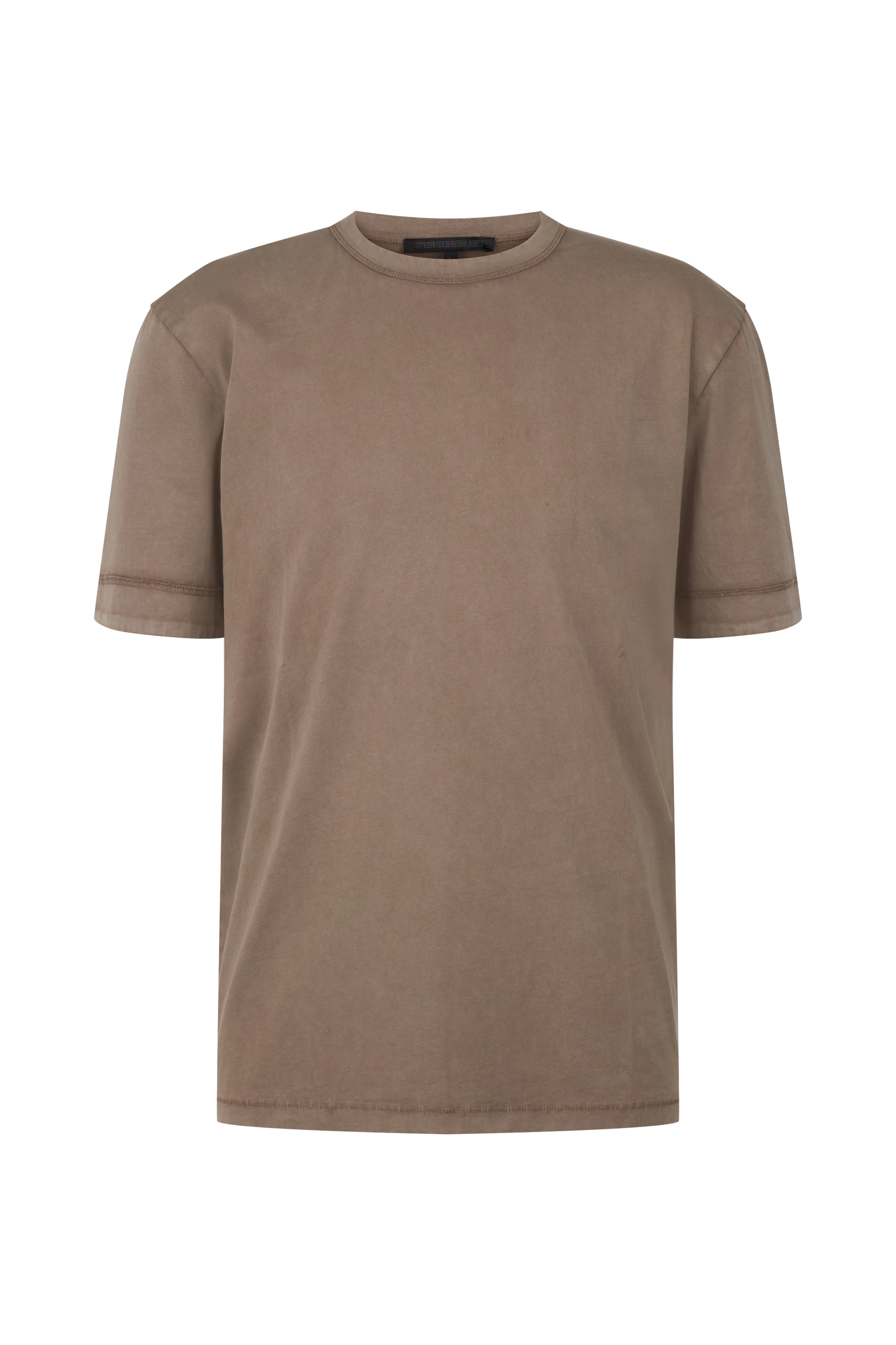 RAPHAEL - T-shirt in puur katoen - heren - bruin - Freisteller Frontansicht