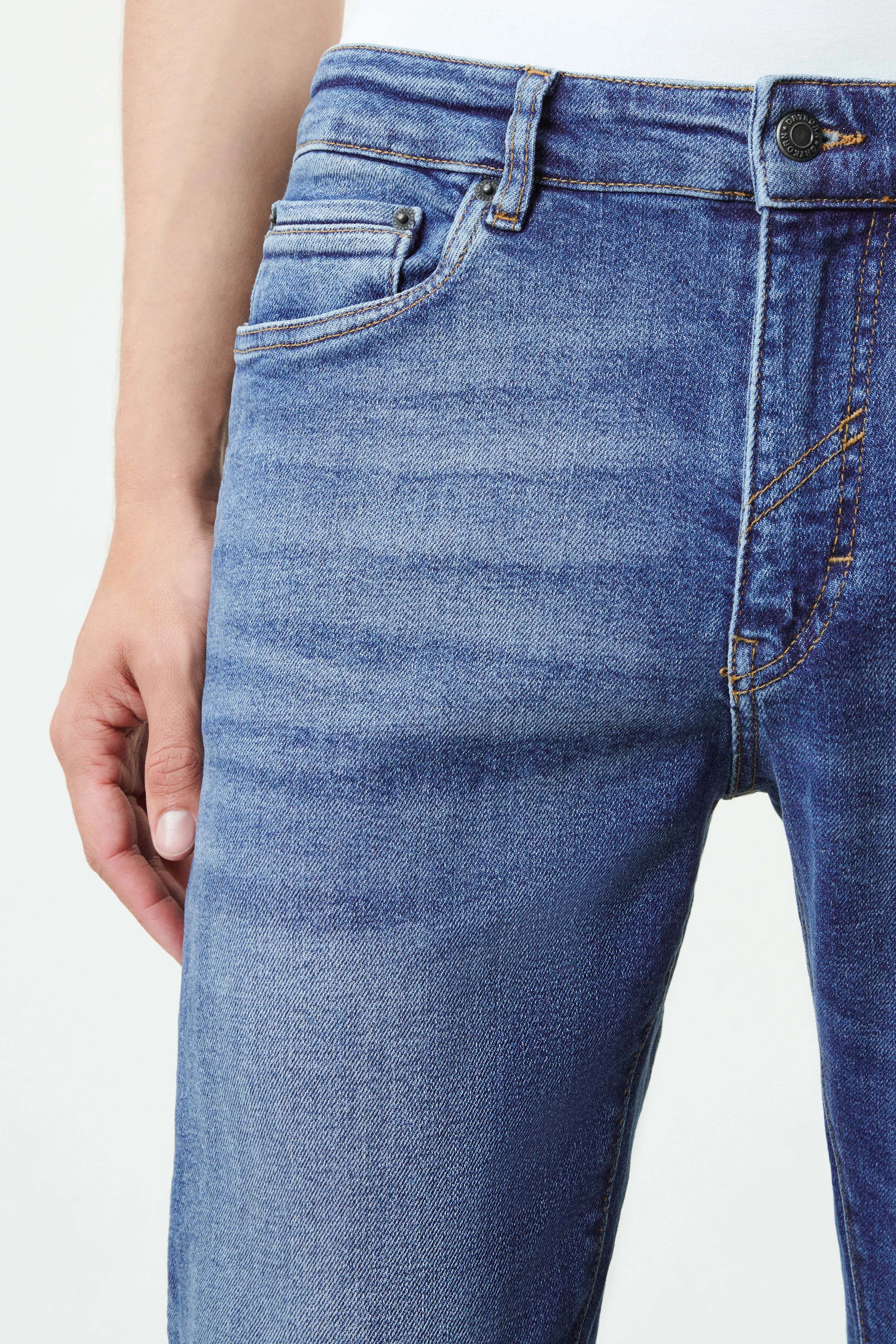 slim fit jeans in stretch cotton denim