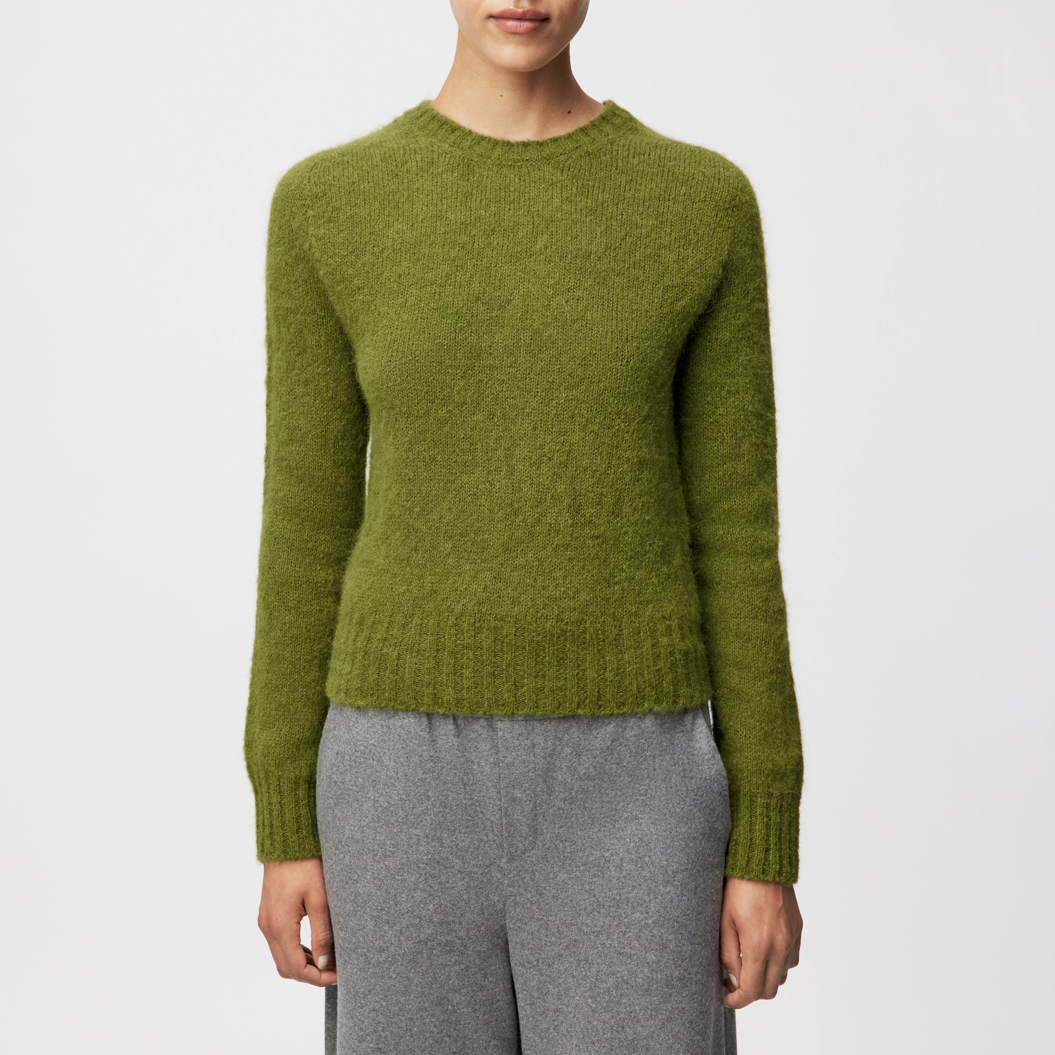 FIDA - Sweater in luxurious alpaca blend - women - green - Frontansicht