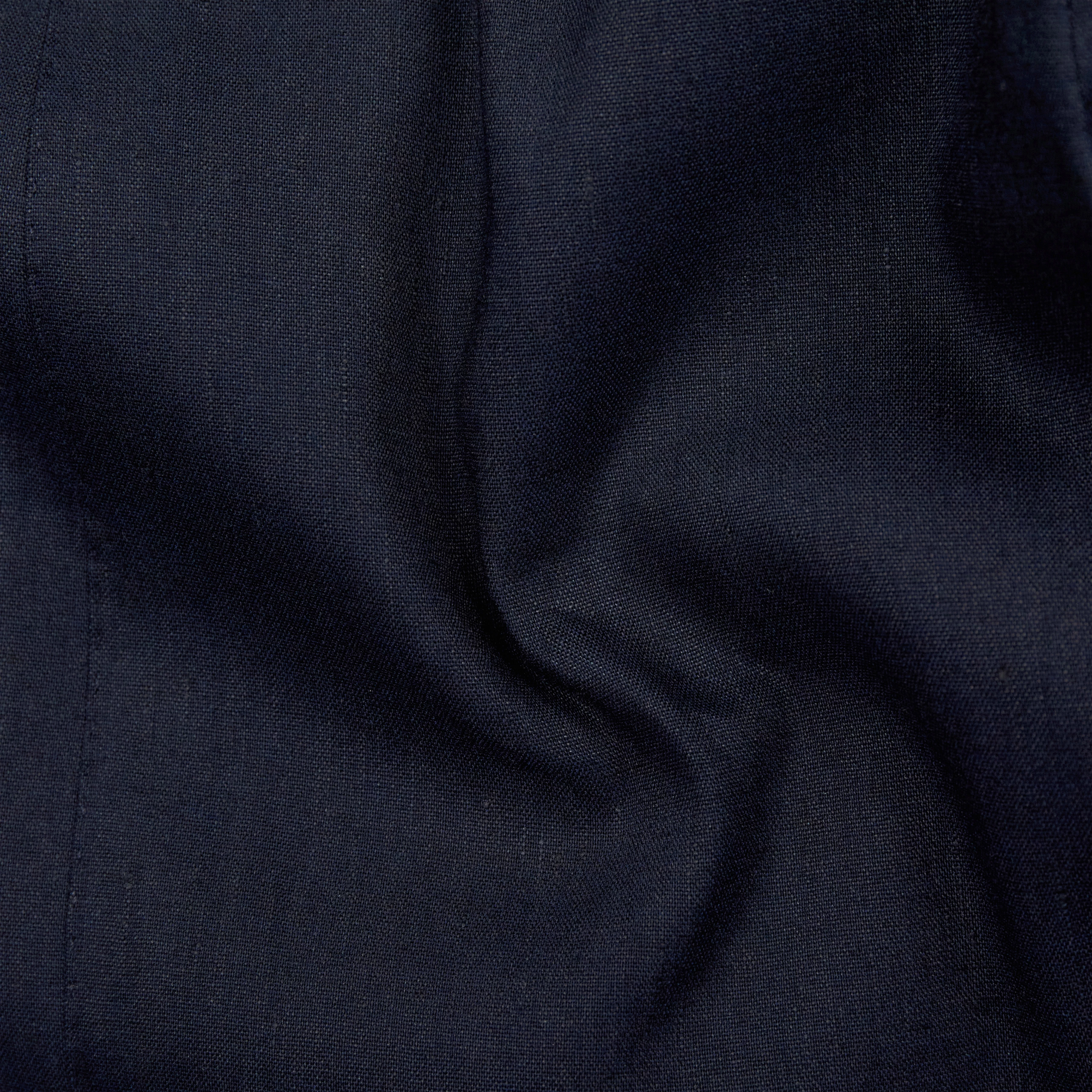 DEGER - Sweatpants with drawstring waist in blended linen - men - blue - Materialbild (B2C)