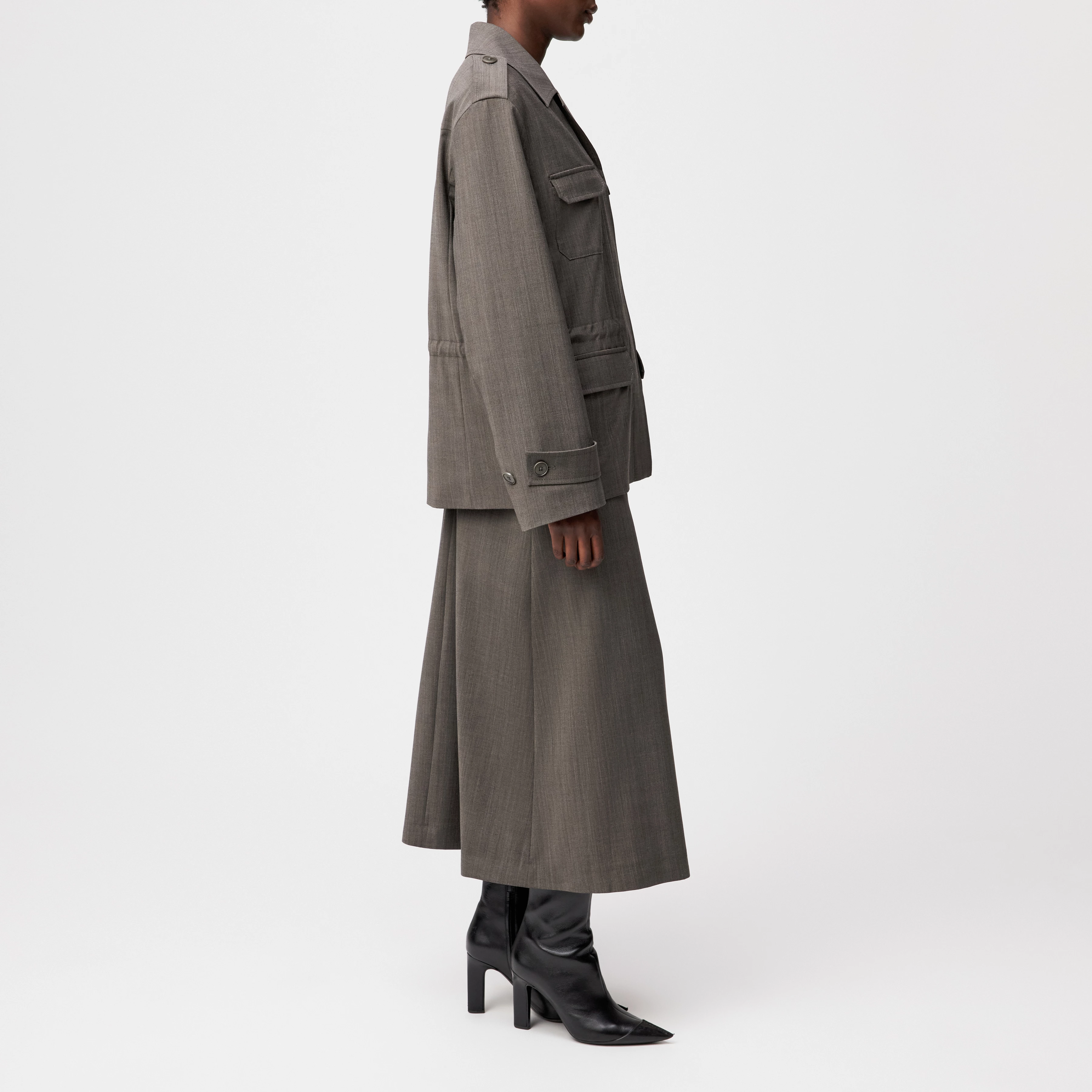 BODNEY - Field Jacket in Bi-Stretch - Damen - braun - Seitenansicht