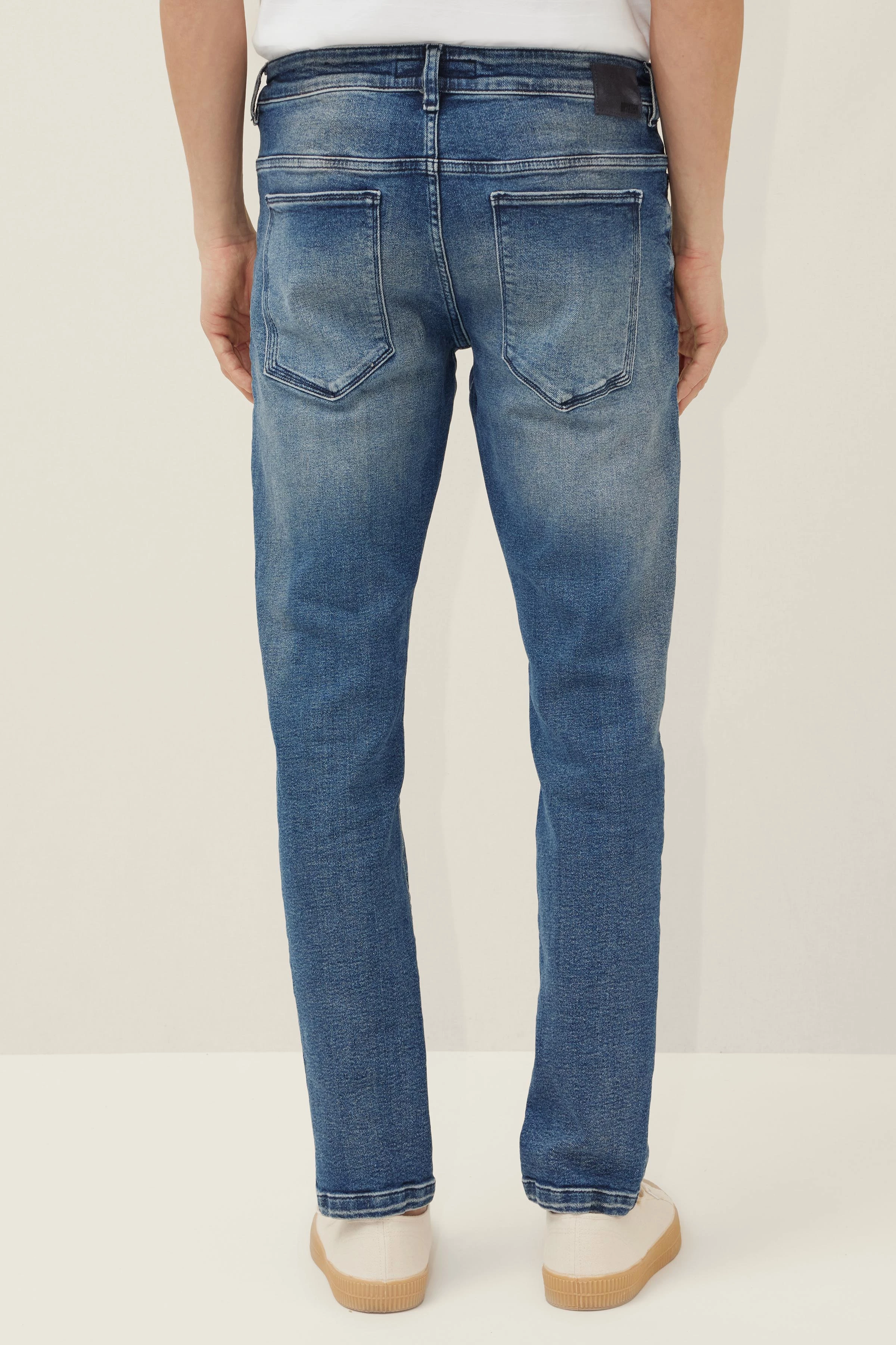 JAZ - Dark blue Skinny Fit Jeans - men - bleu - Rückansicht
