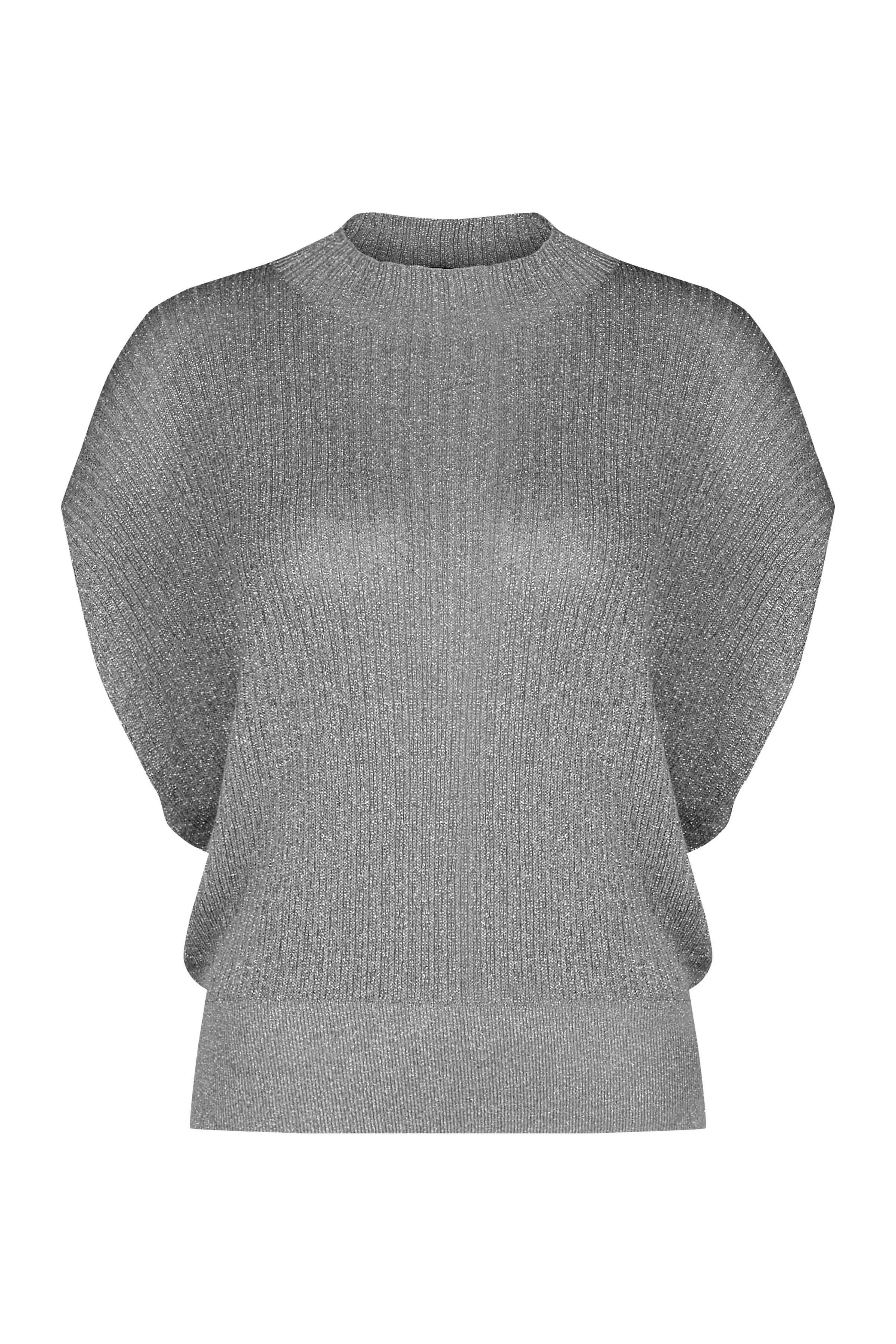 AMORY - Top in Viskose-Lurex-Garn - Damen - beige - Freisteller Frontansicht