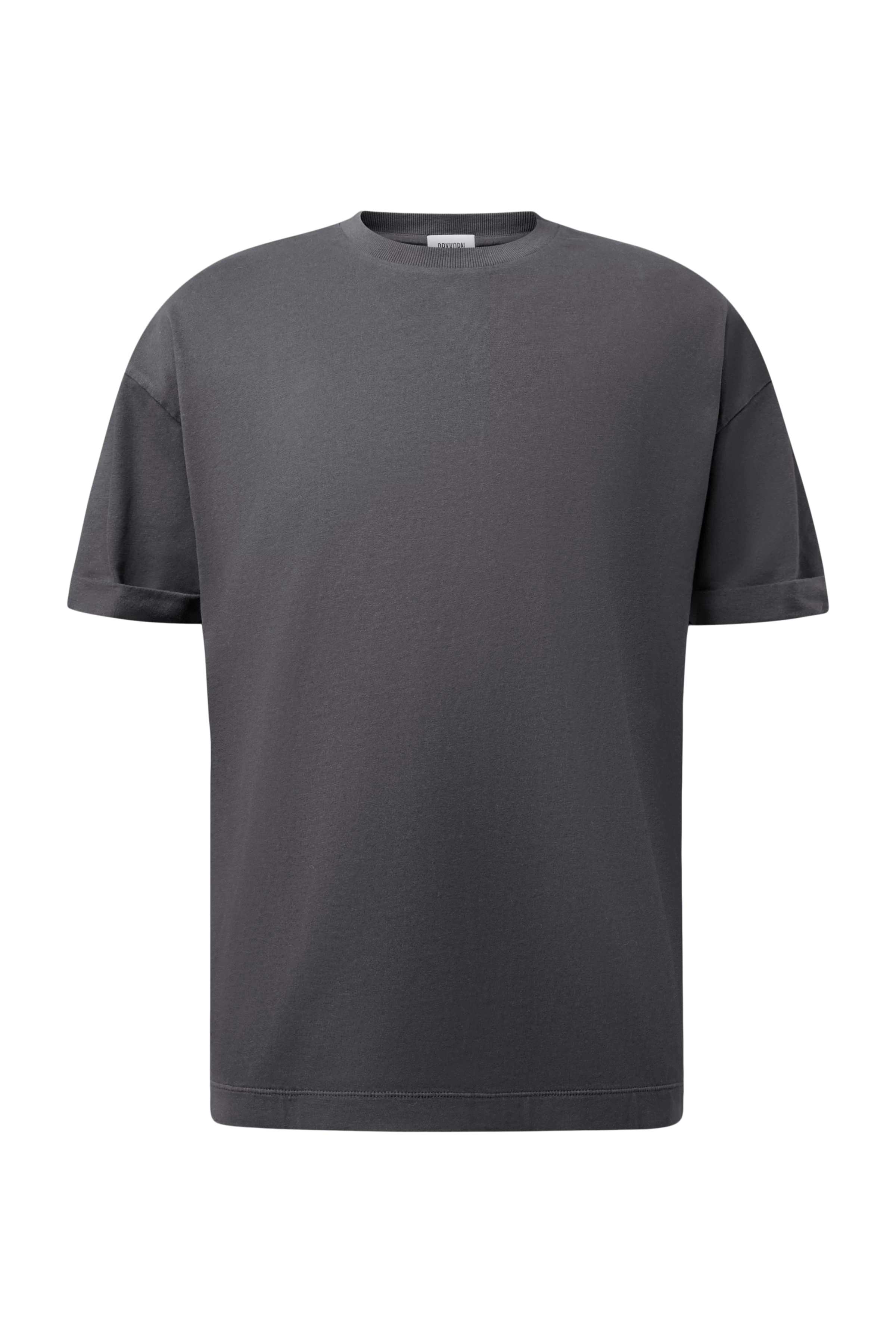 THILO - Relaxed fit T-shirt in soft cotton with washed look - men - grey - Freisteller Frontansicht