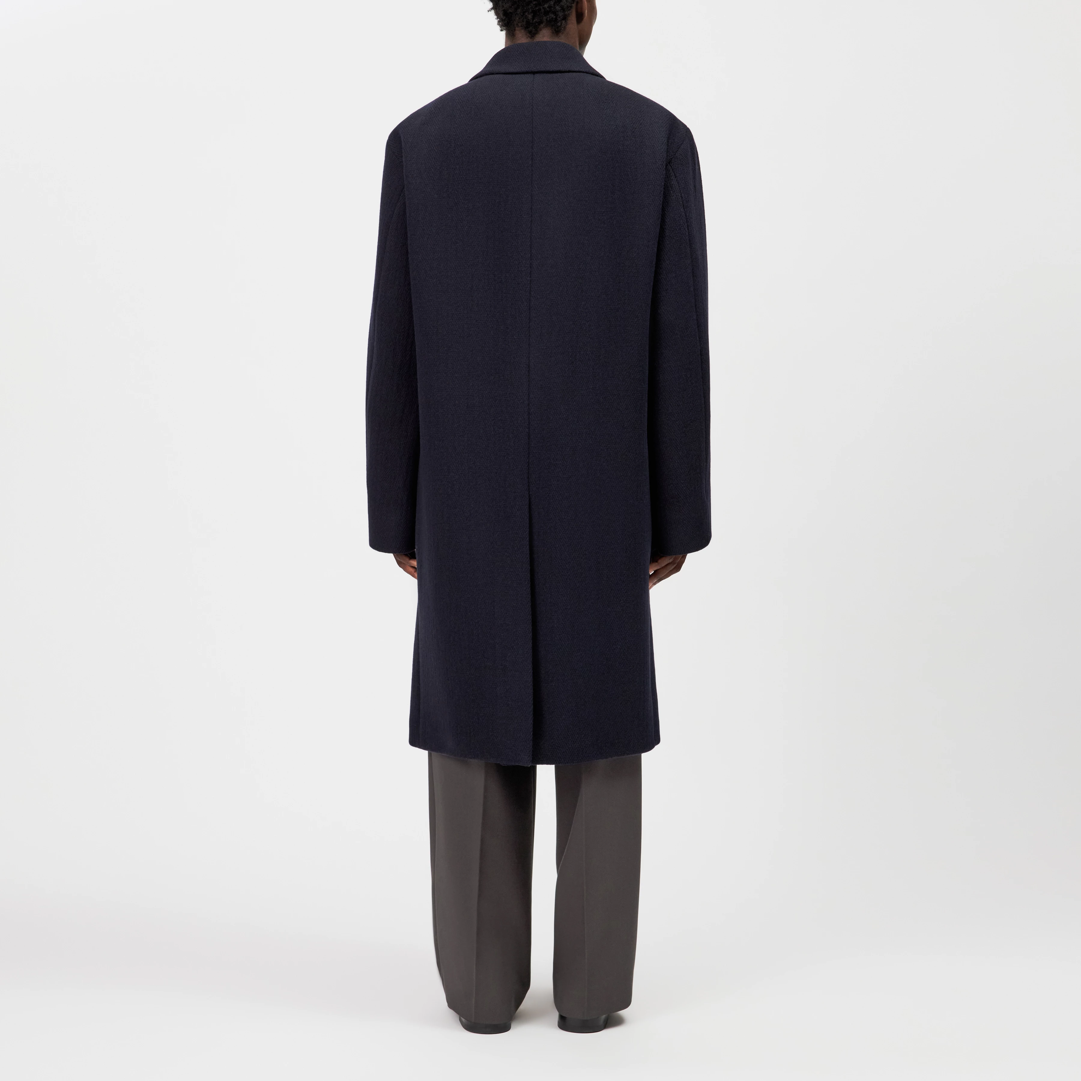 MATESSO - Oversized Wool-Blend Coat - men - blue - Rückansicht