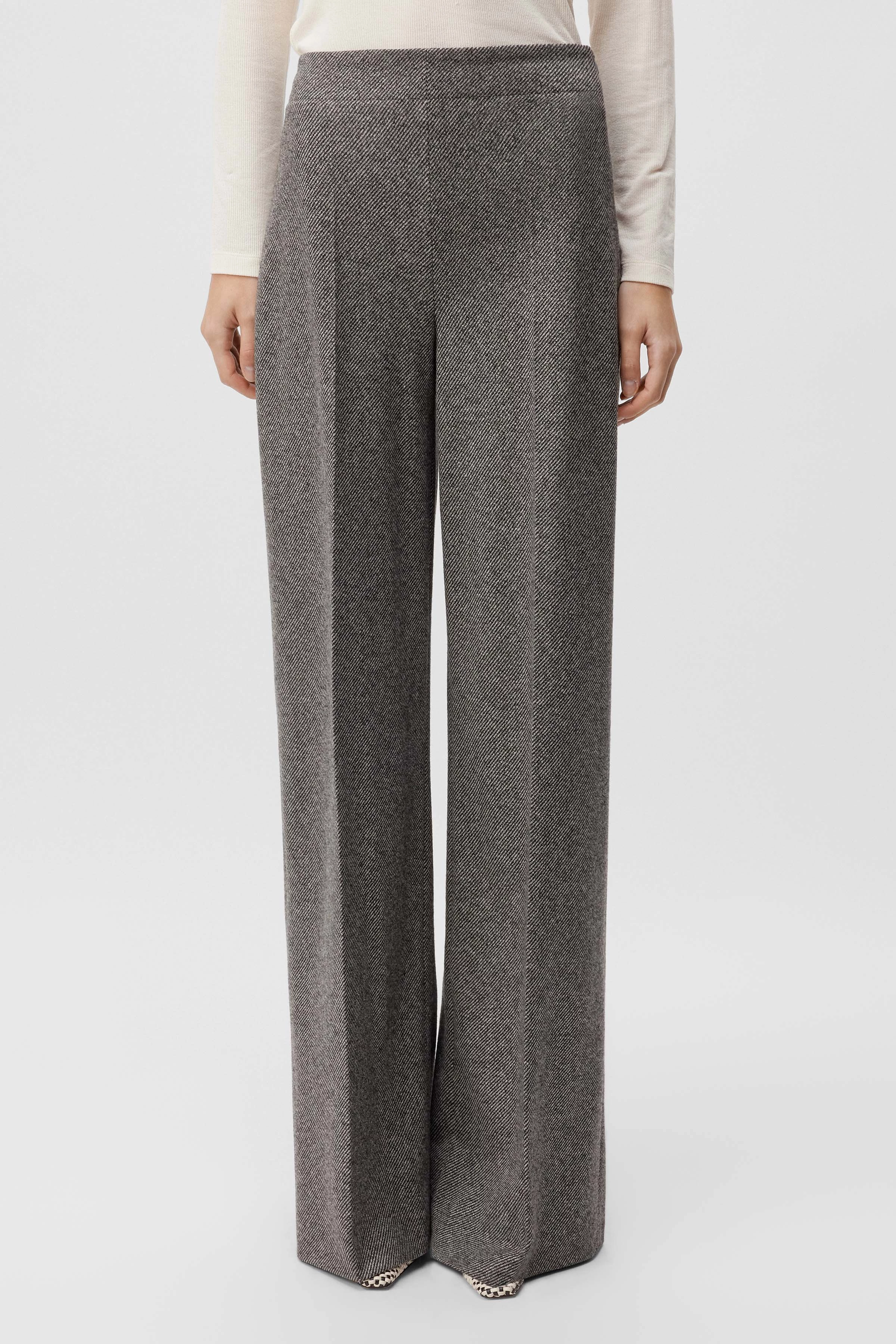 BEFORE - jersey marlene trousers - women - grey - Frontansicht