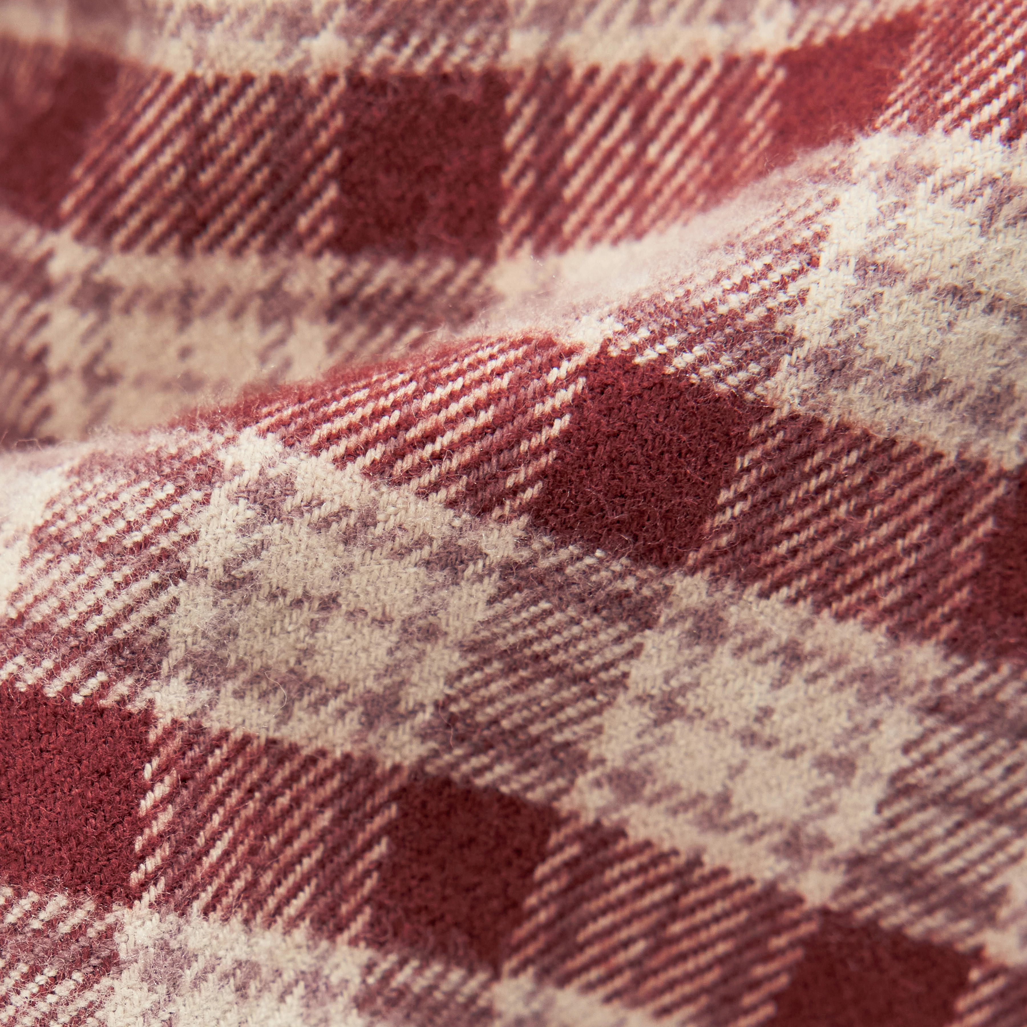 BAUNT - Regular Fit Cotton-blend Shirt - men - red - Materialbild (B2C)