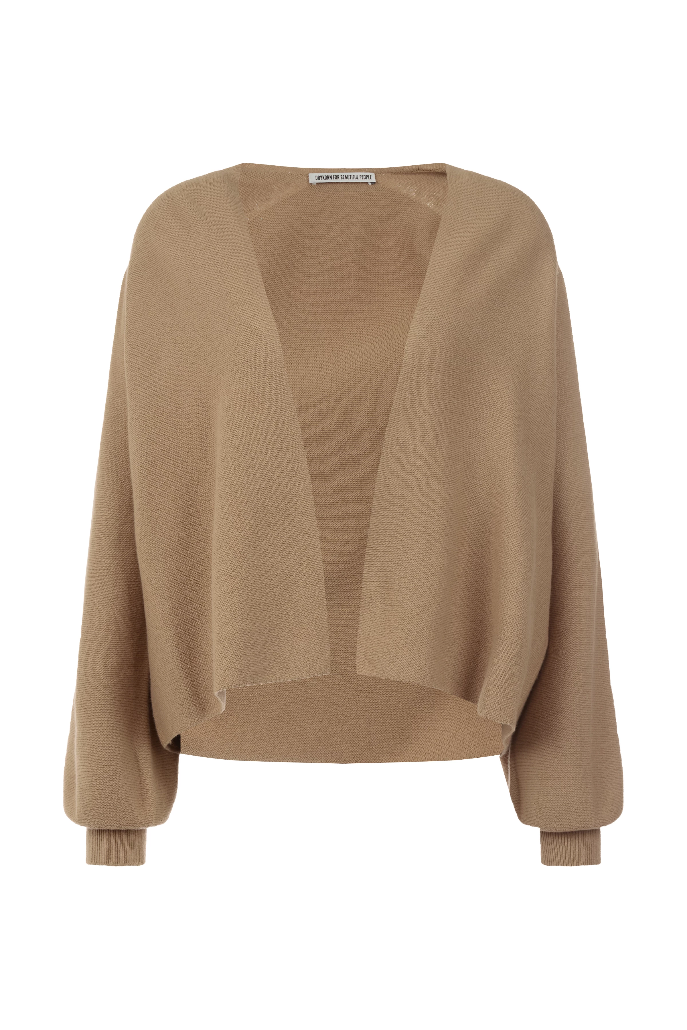 MANUI - Cardigan mit Kaschmir-Anteil - Damen - braun - Freisteller Frontansicht