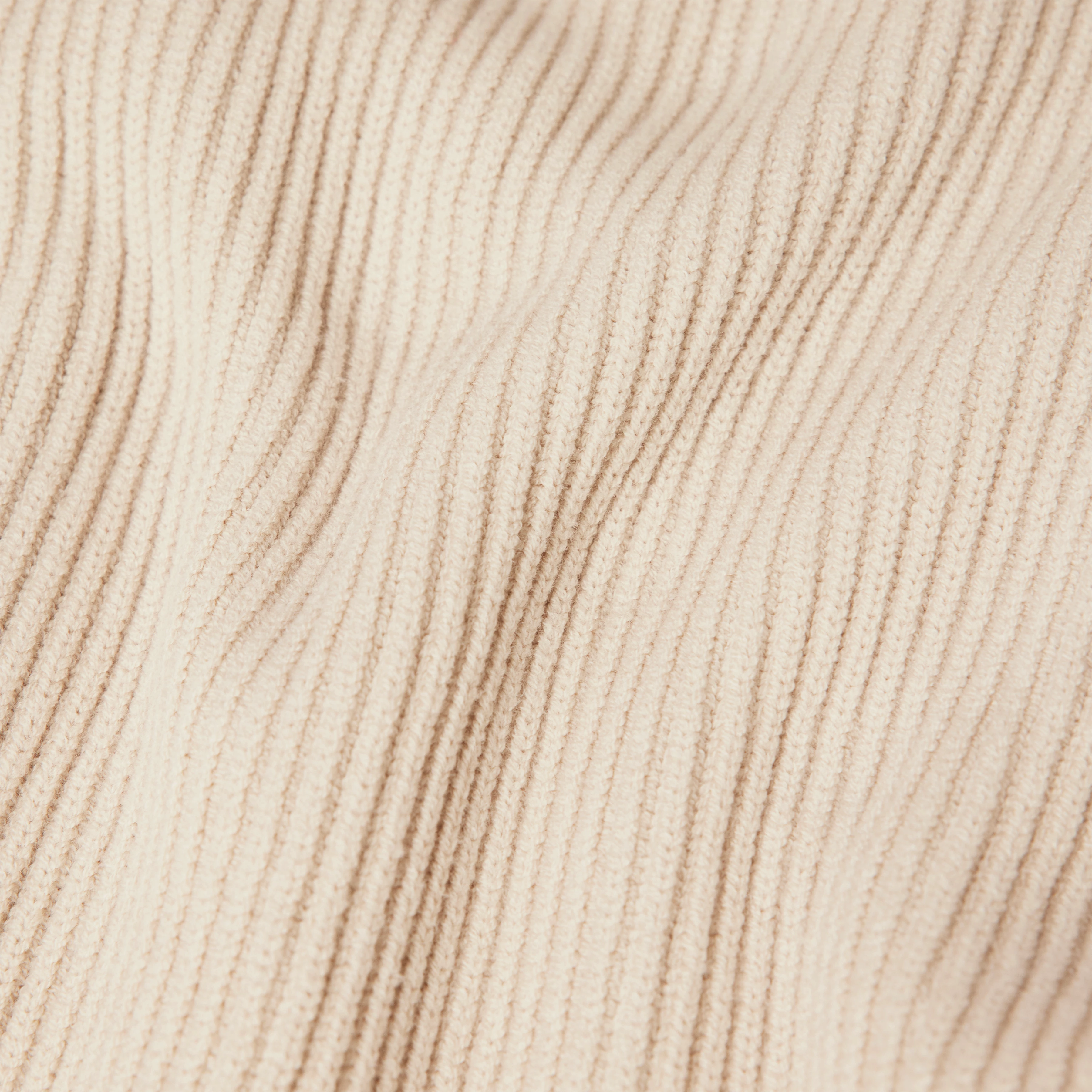 RUSTINO - Strickpullover mit Polokragen in Baumwoll-Mix - Herren - beige - Materialbild (B2C)