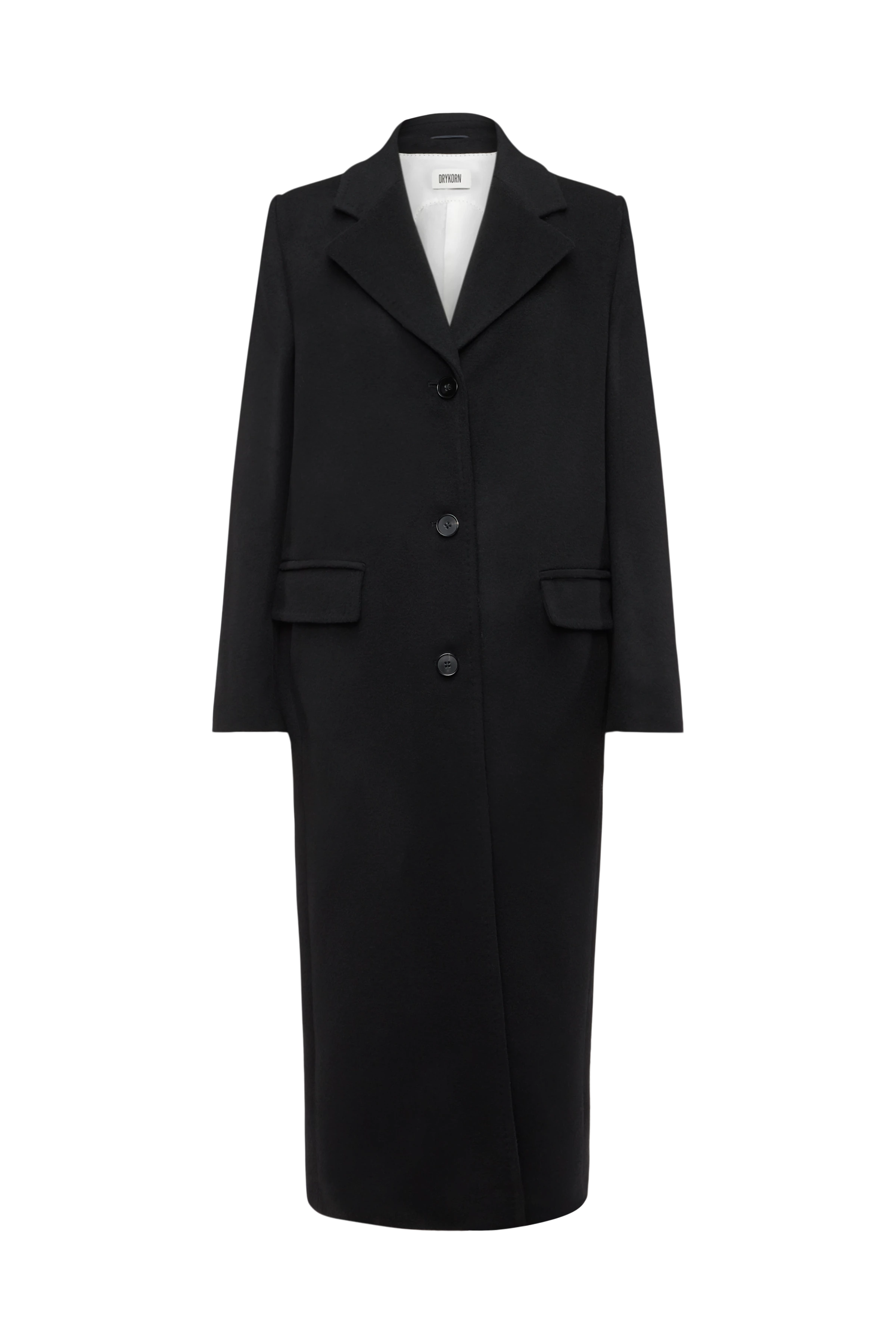 AISBY - Mantel in Kaschmir-Mix - Damen - schwarz - Freisteller Frontansicht