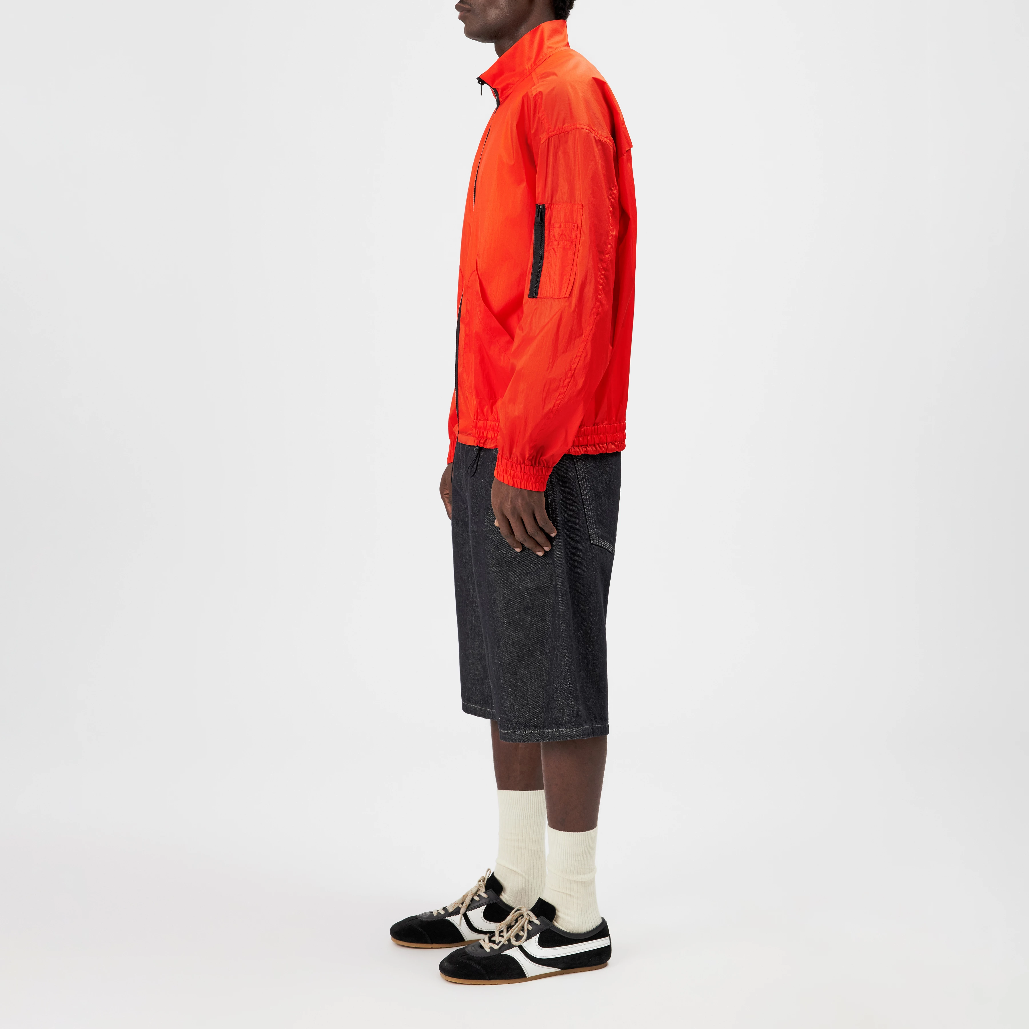 NILIZIO - Ripstop blouson with a technical finish - men - orange - Seitenansicht