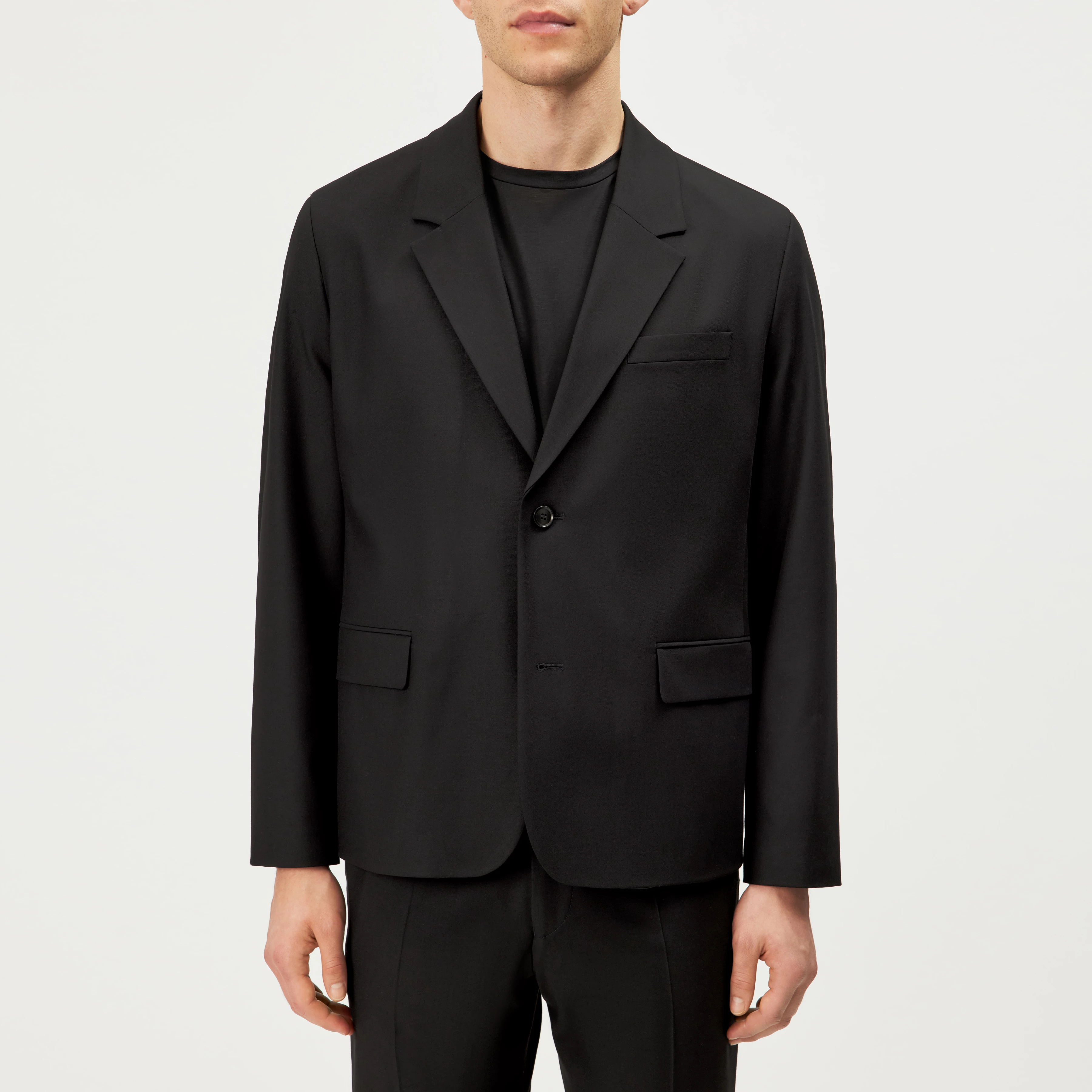 CORAY - Relaxed Fit Blazer in Wool Blend - men - black - Frontansicht